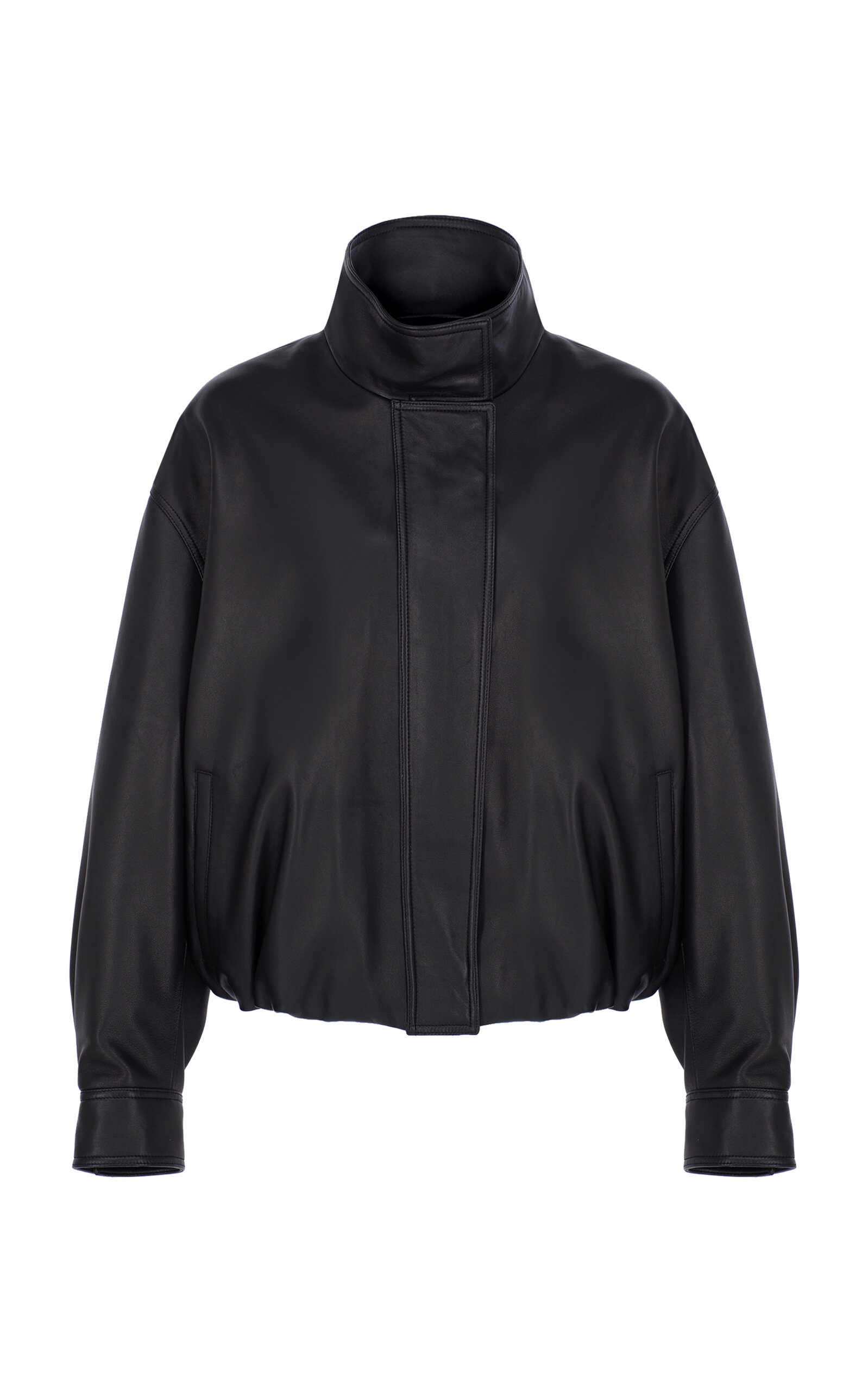 Zeynep Arçay x Camille Charrière Leather Bomber Jacket