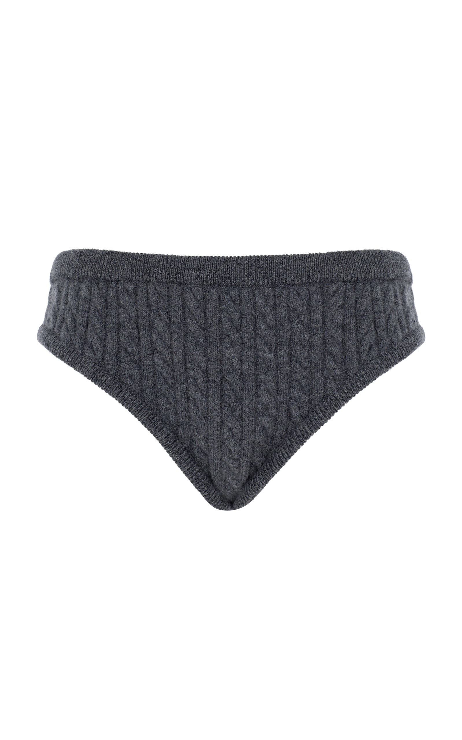 Zeynep Arcay Micro Wool-cashmere Shorts In Gray