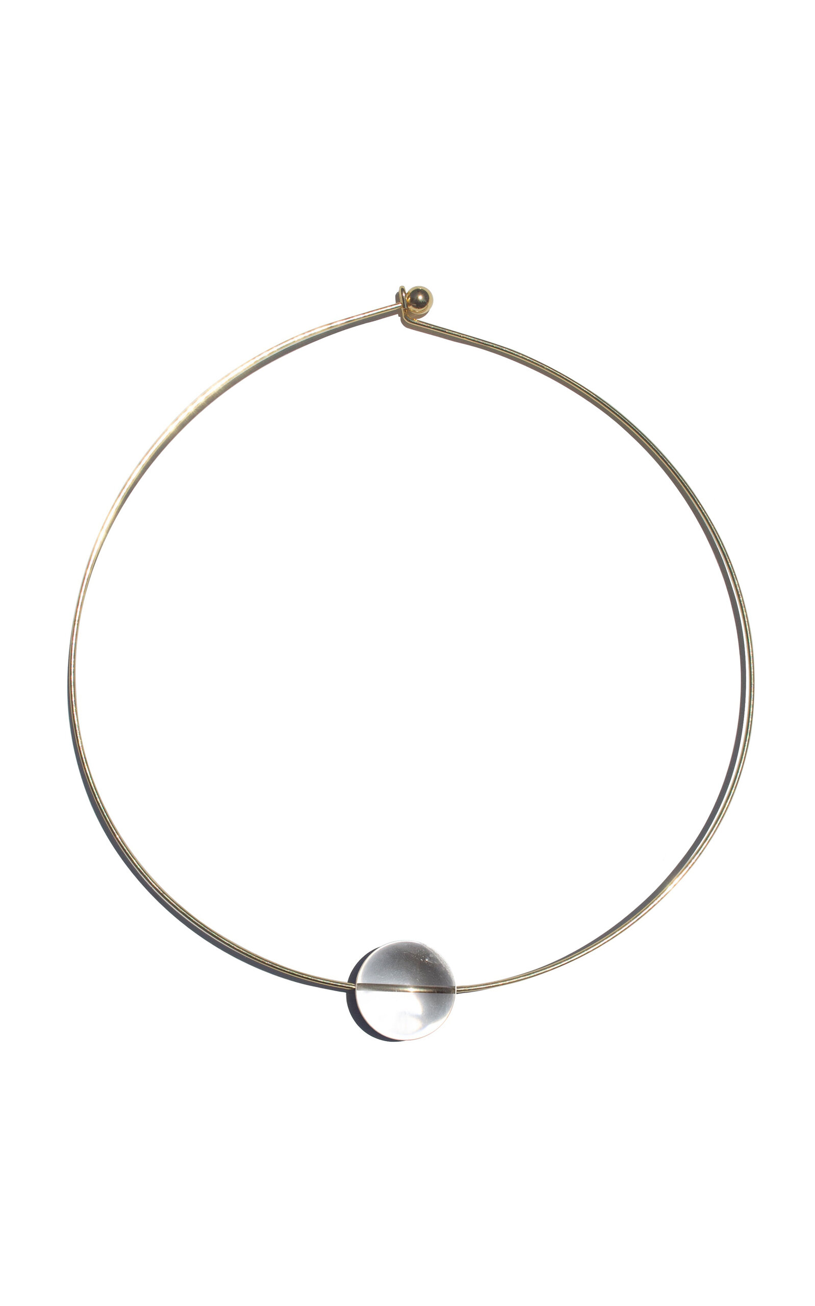 Vertigo Crystal Ball Collar - Clear - OS - Only At Moda Operandi