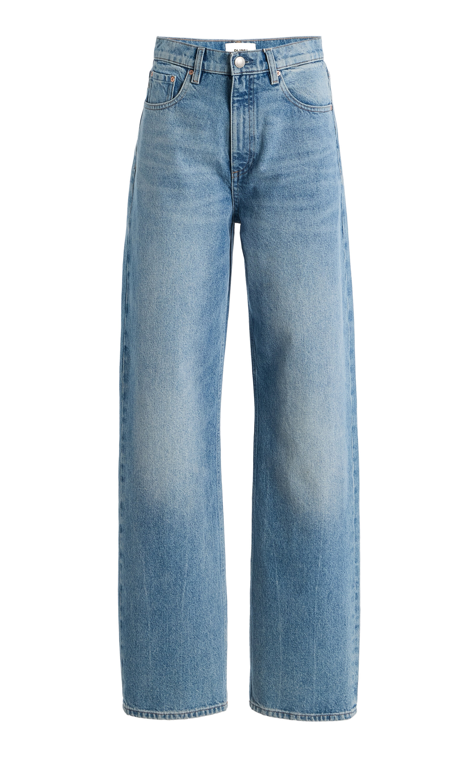 DL1961 Karmine Refined Rigid High-Rise Wide-Leg Jeans - Blue