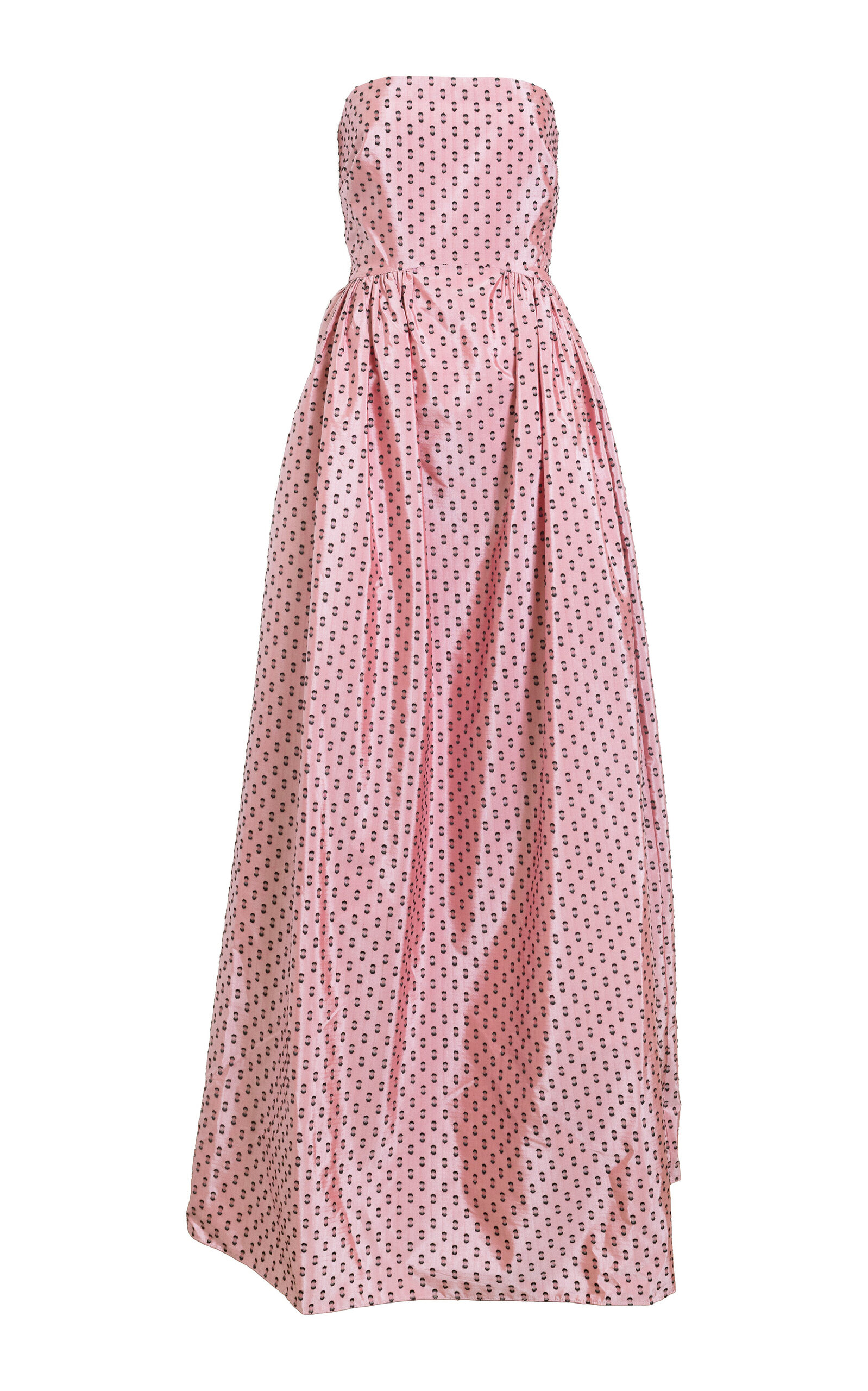 Delphine Audrey Taffeta Gown In Pink