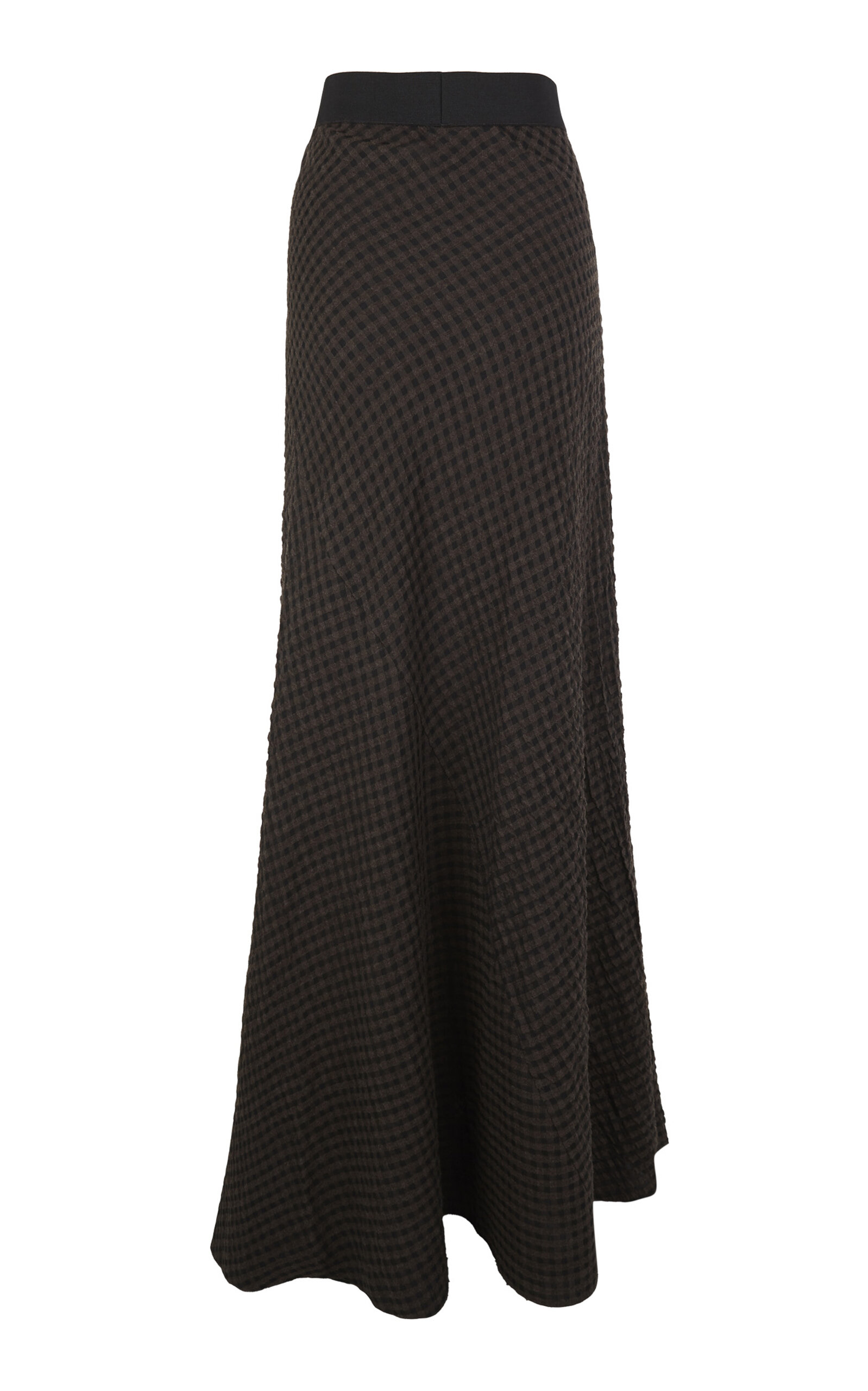 Cortana Wool-blend Nuna Maxi Skirt In Brown