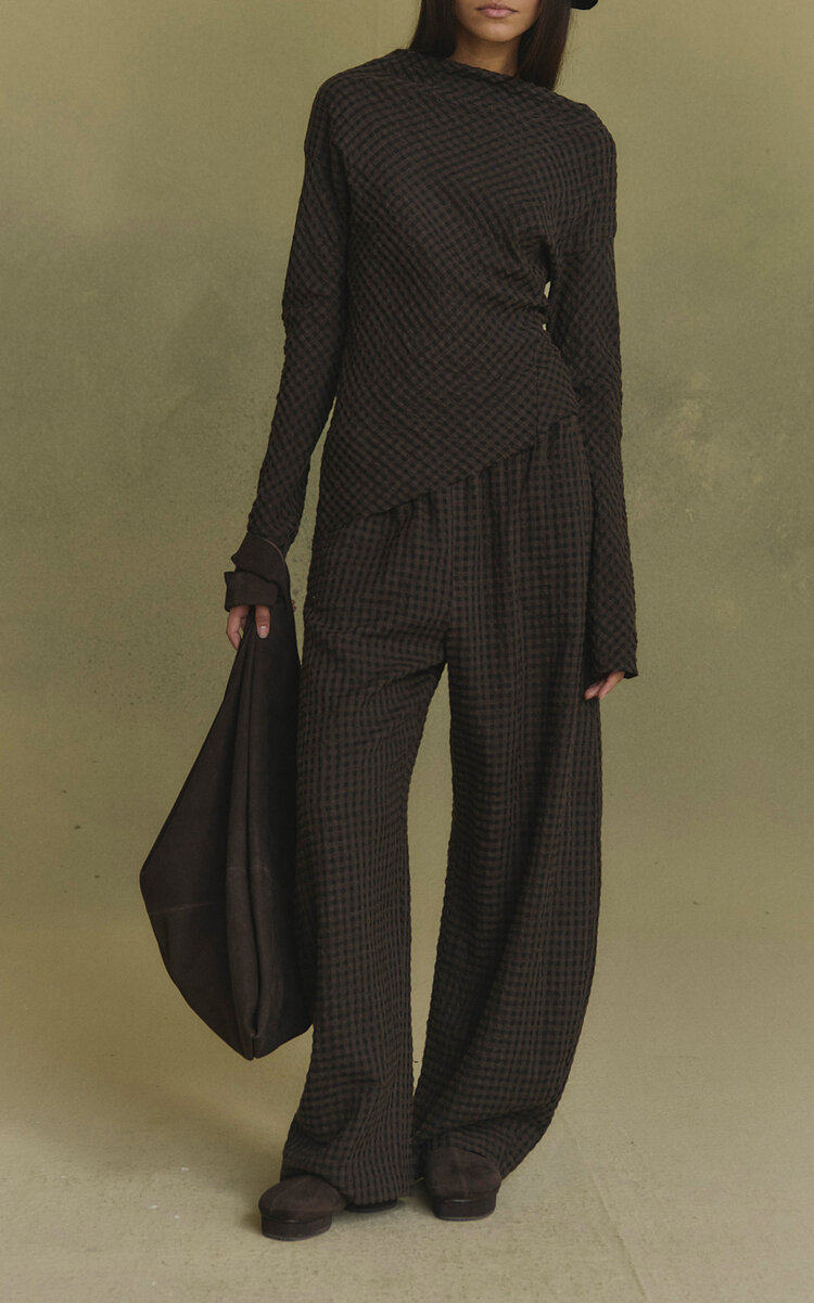 Cortana Wool-blend Nuna Wide-leg Pants In Animal Print
