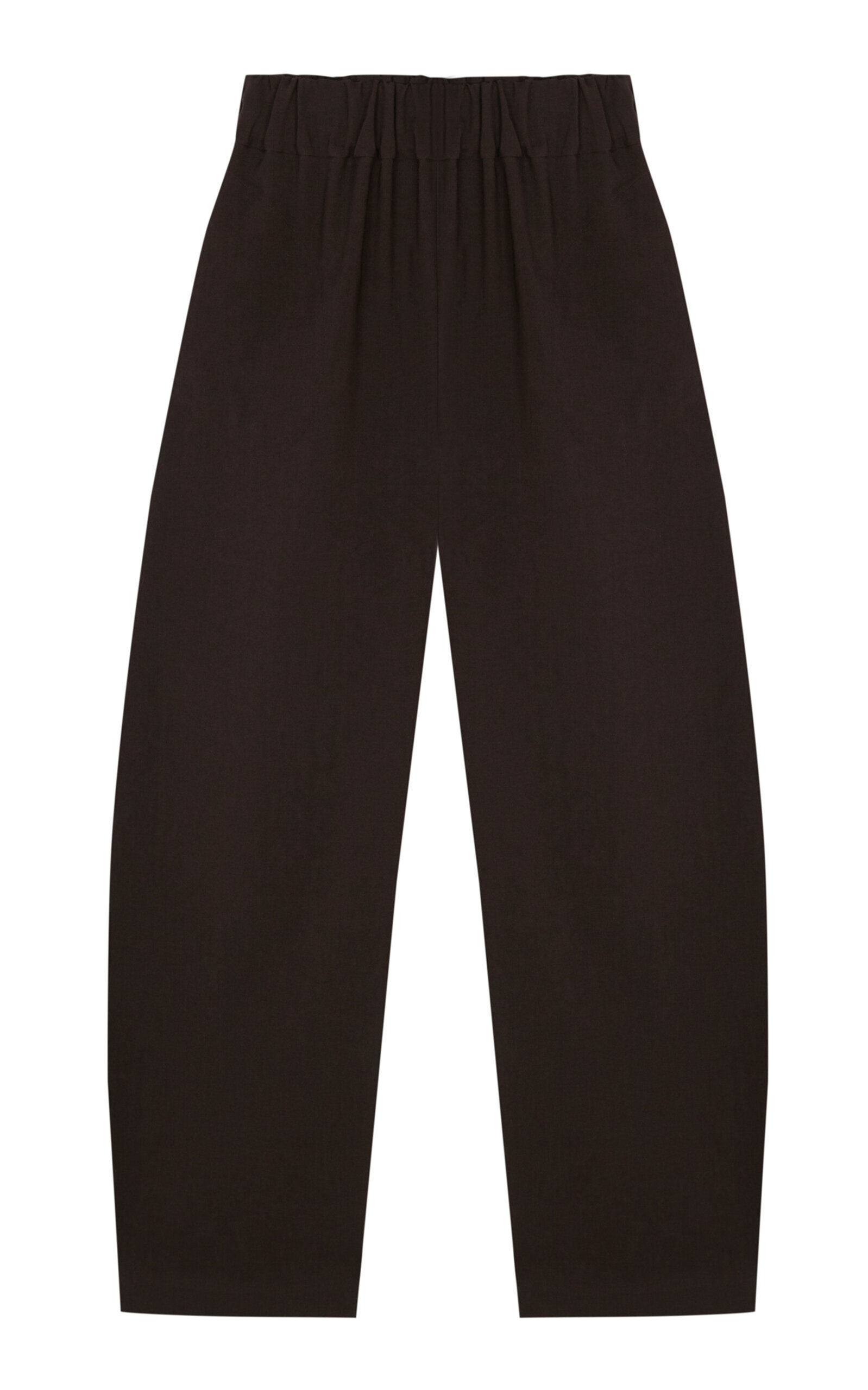 Cortana Rocco Linen-Wool Wide-Leg Pants