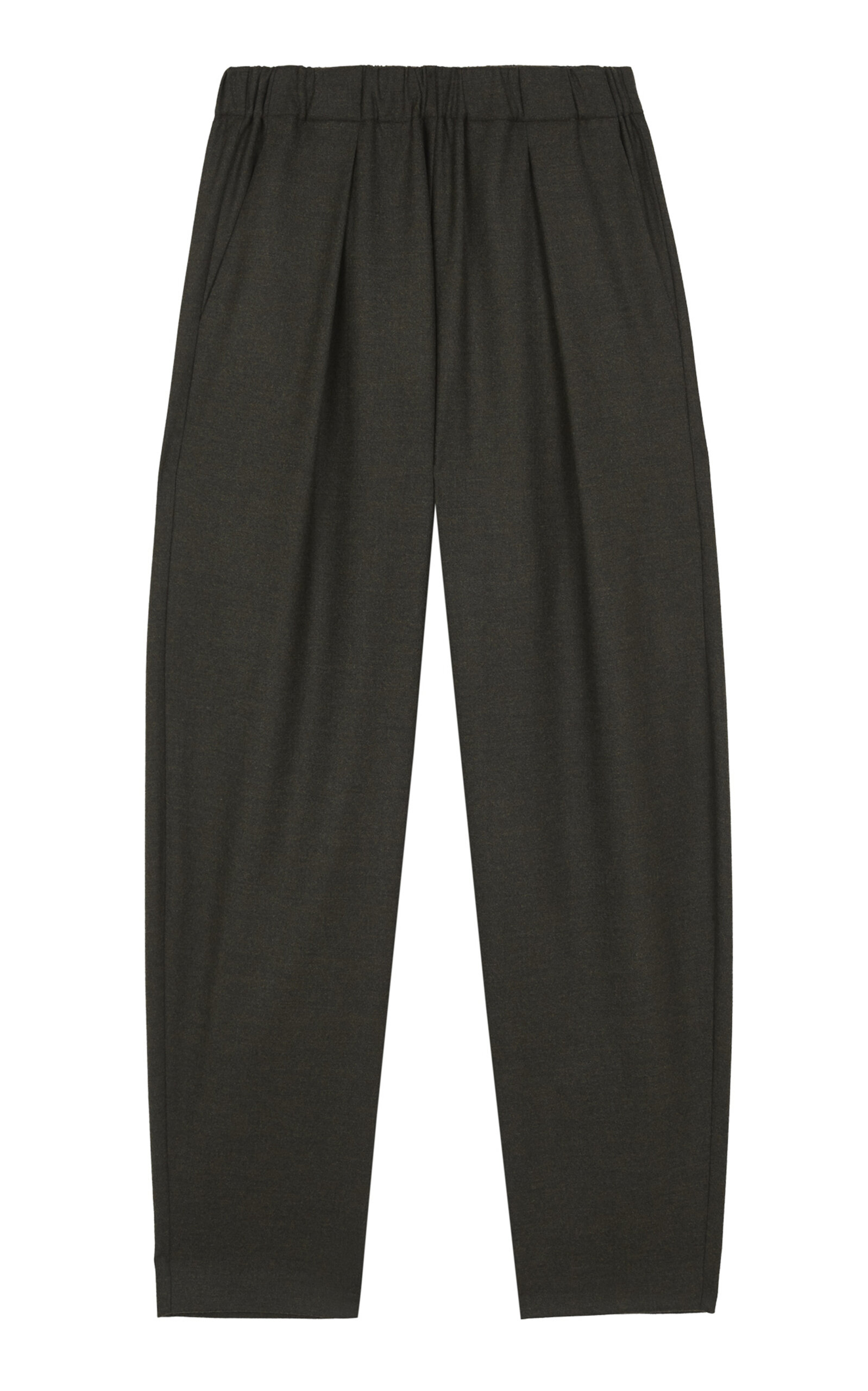 Cortana Jackie Wool-cashmere Blend Pants In Green