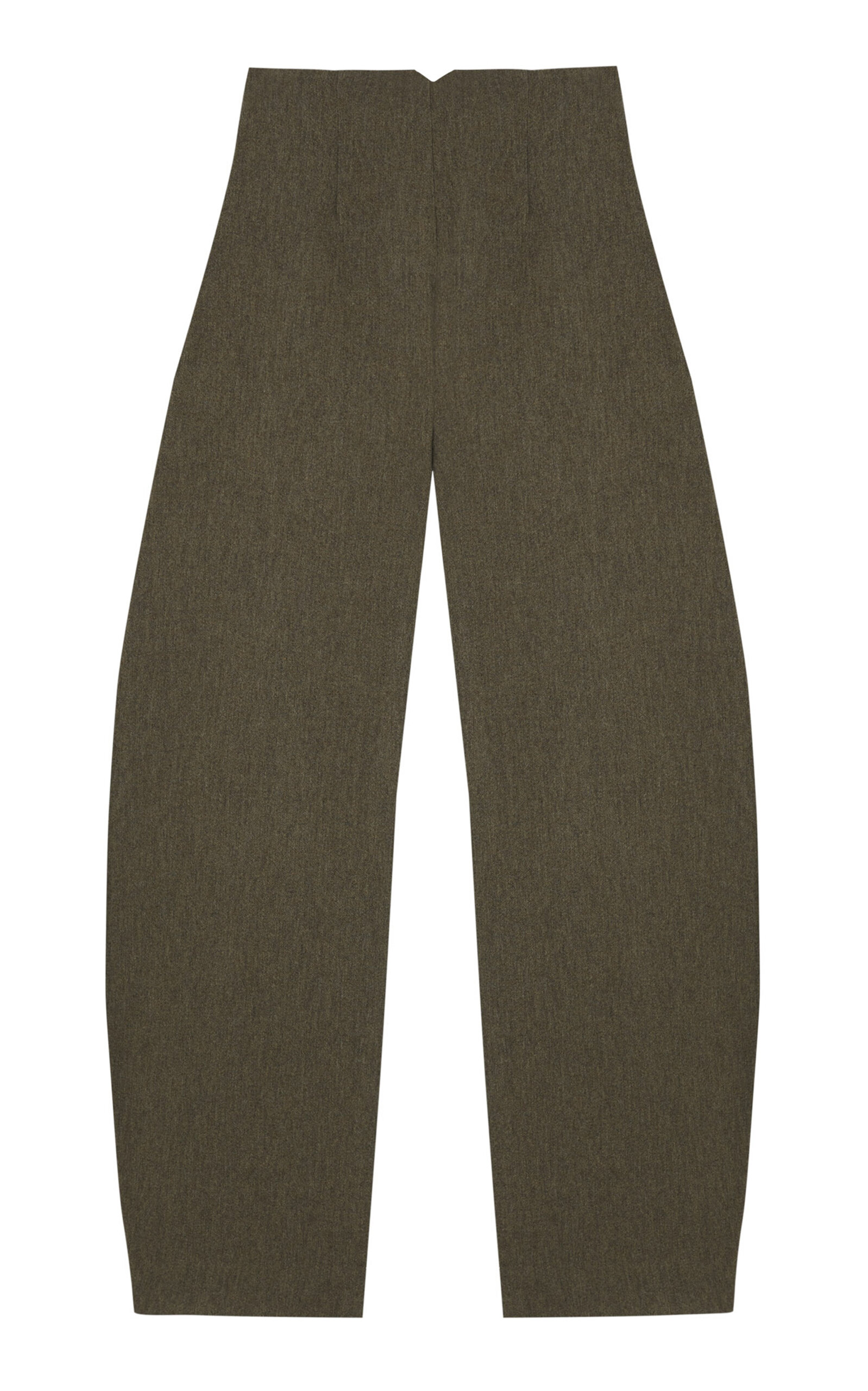 Cortana Rider Linen-Wool Blend Pants - Green