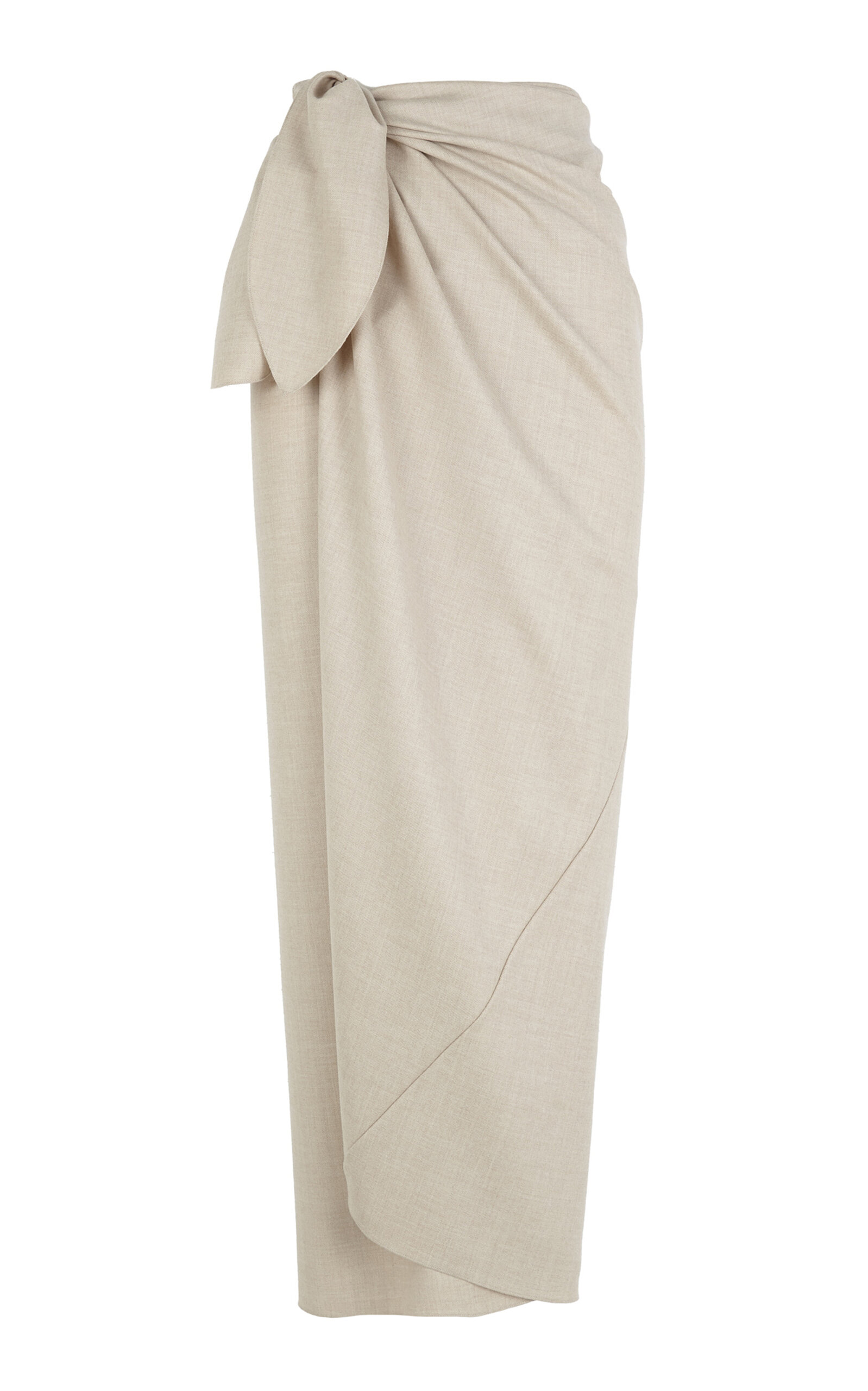 Cortana Wool-cashmere Blend Fabula Skirt In Neutral