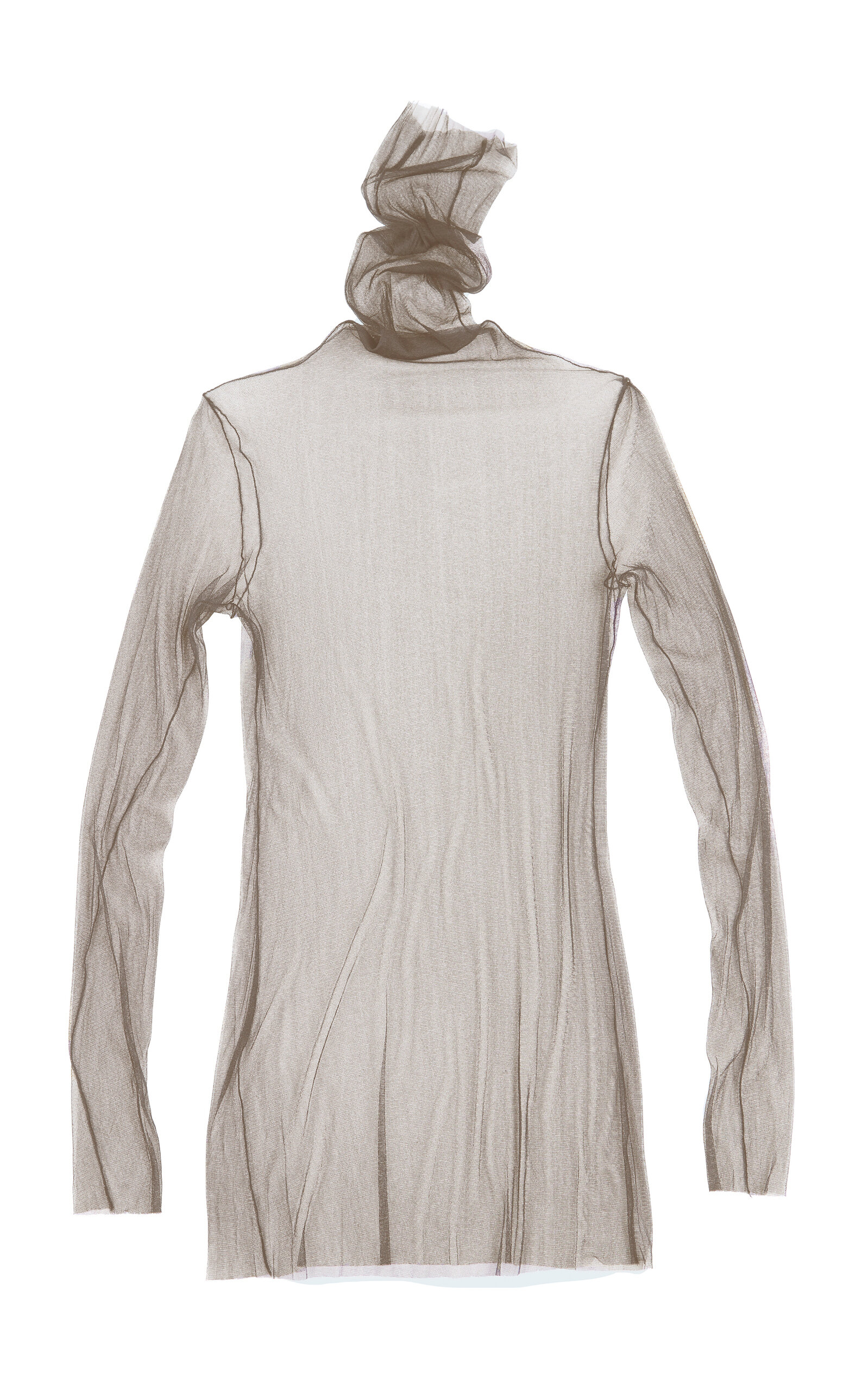 Cortana Cisne Silk-blend Tulle Top In Neutral