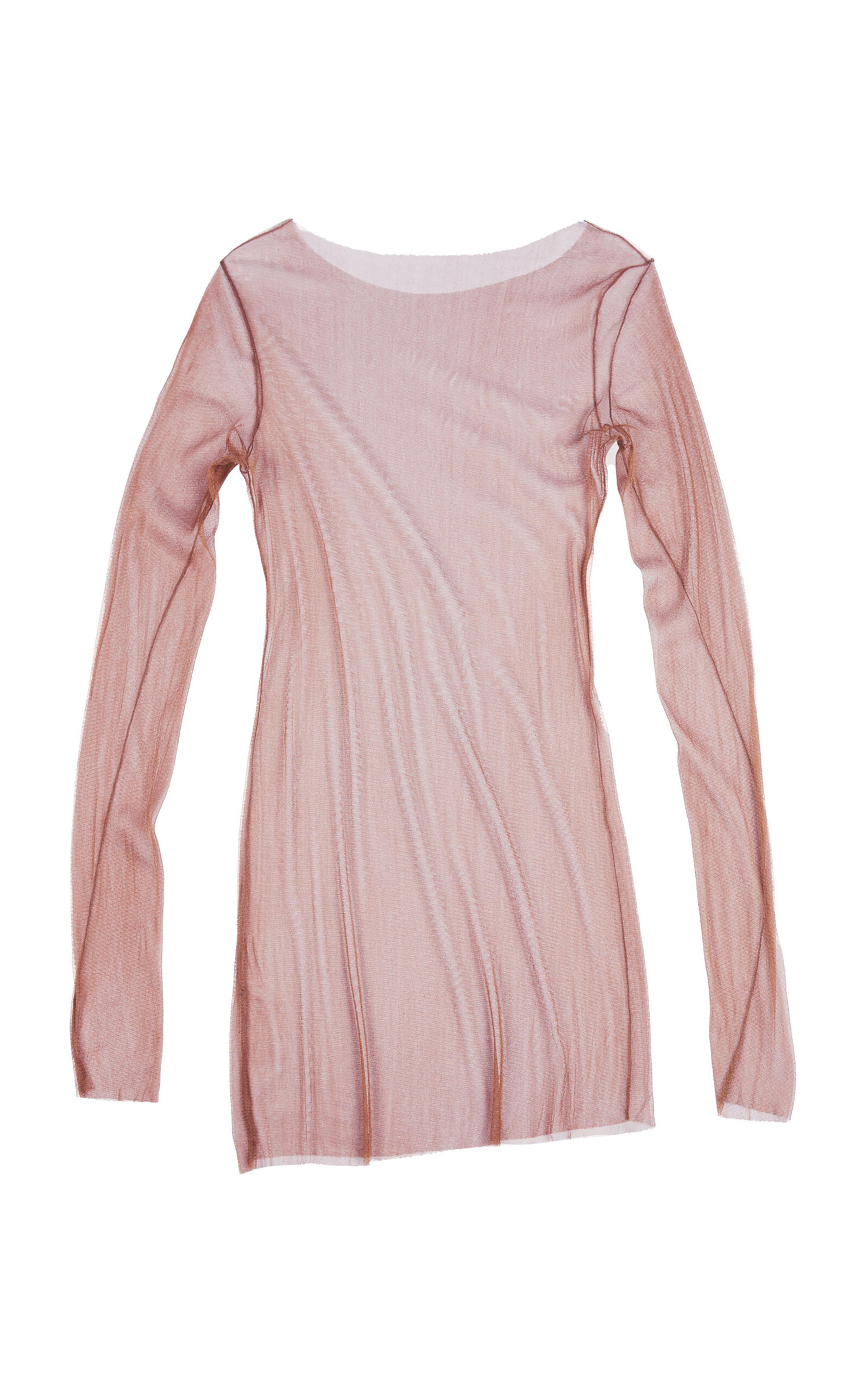 Cortana Silk-blend Sheer Tulle Top In Pink