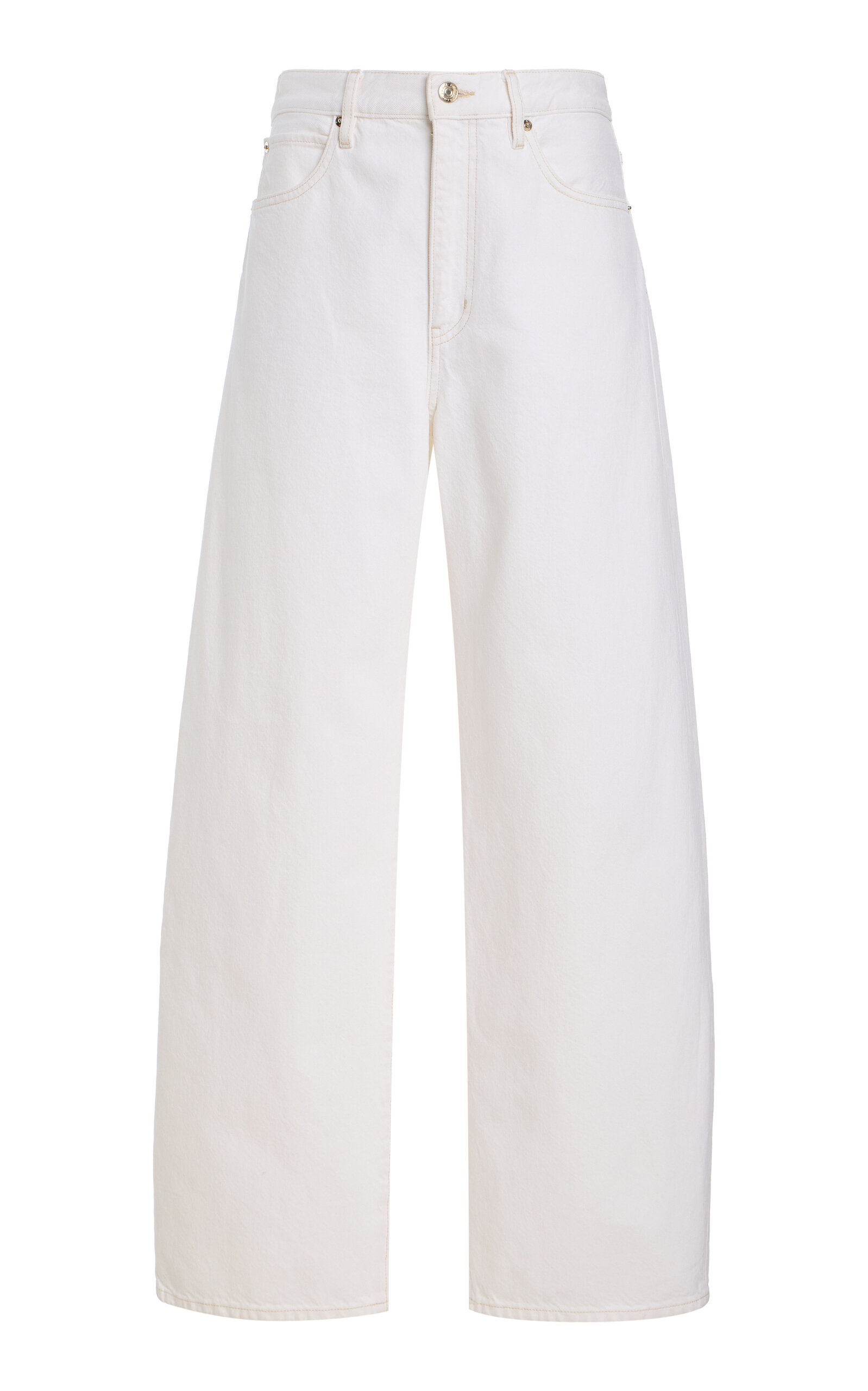 FRAME The Bubble Rigid High-Rise Barrel-Leg Jeans
