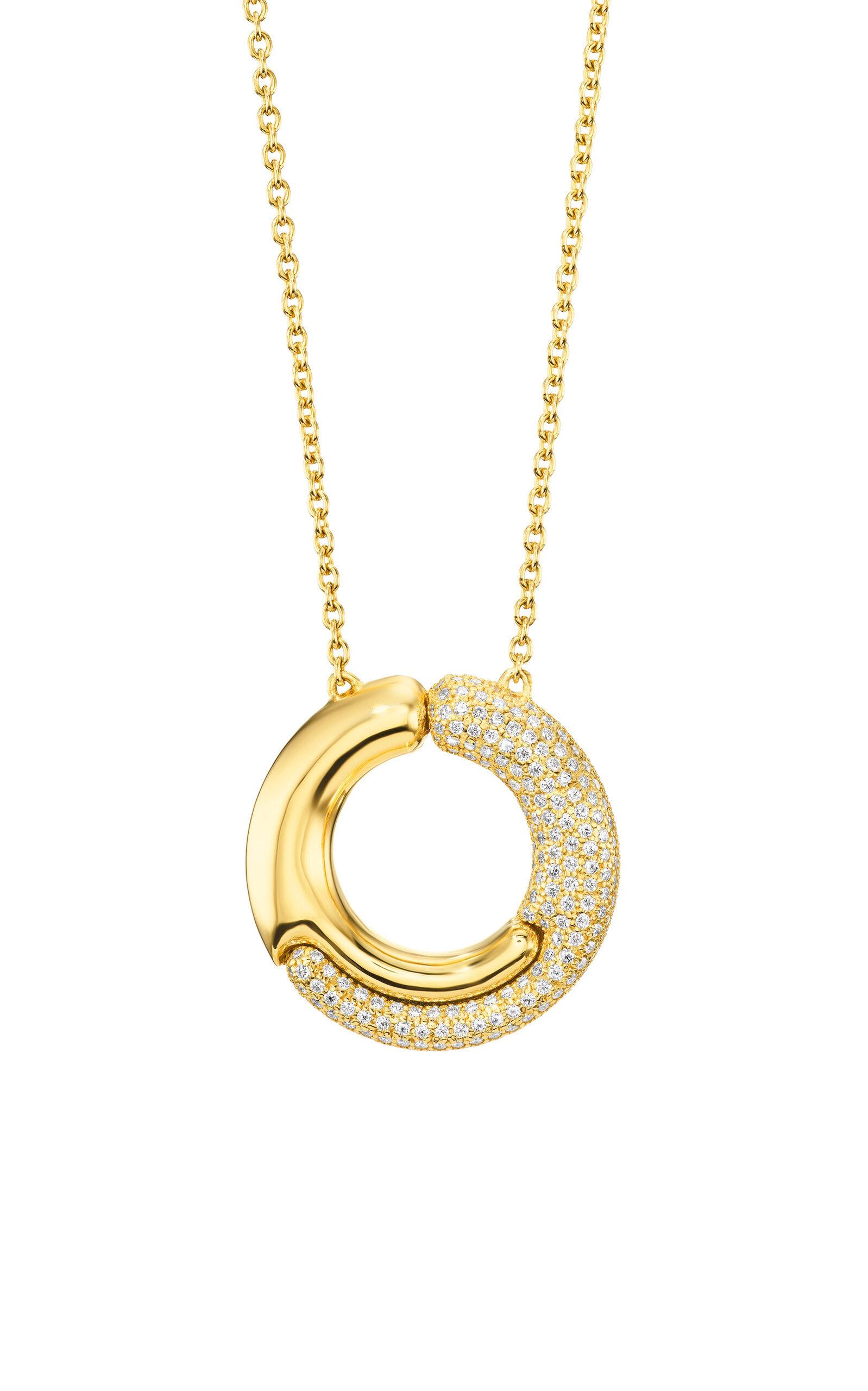 Pamela Zamore Holos 18k Yellow Gold Diamond Necklace In Gold