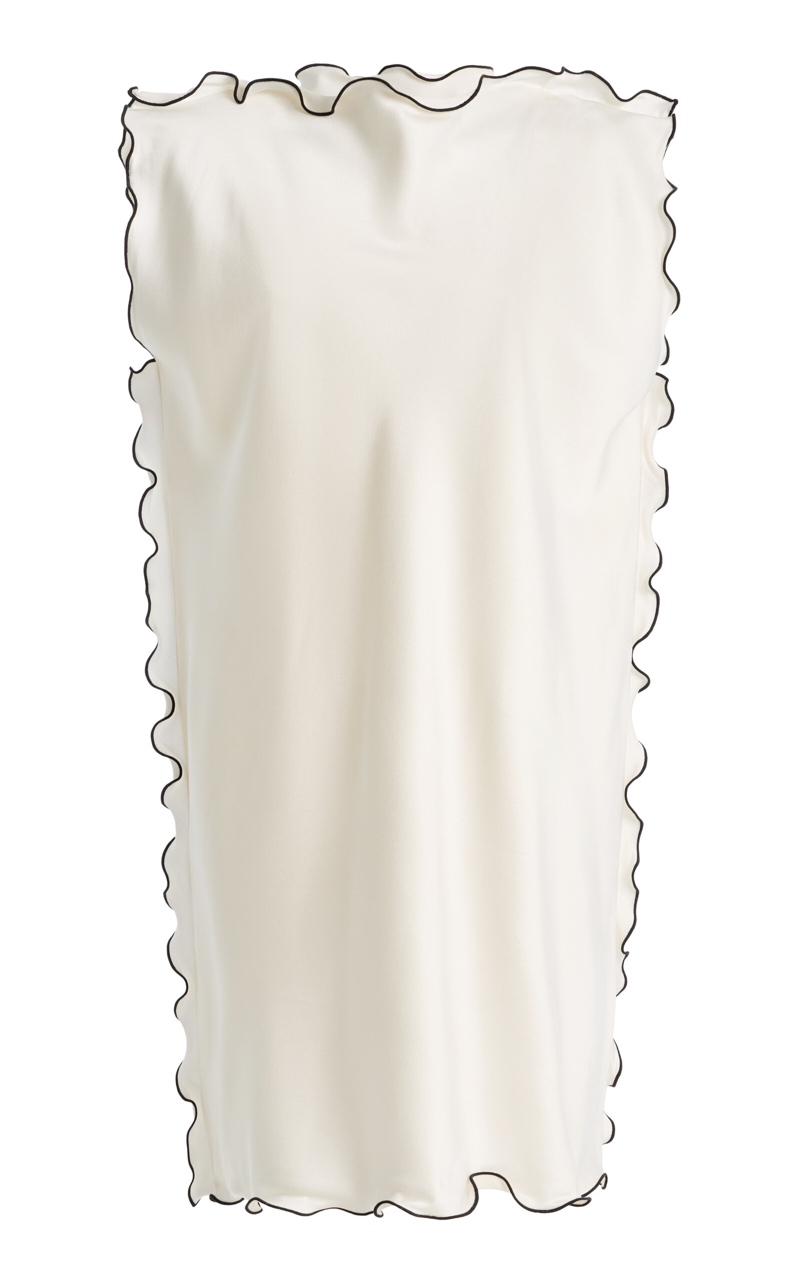 Marina Moscone Scalloped Cady Mini Sheath Dress