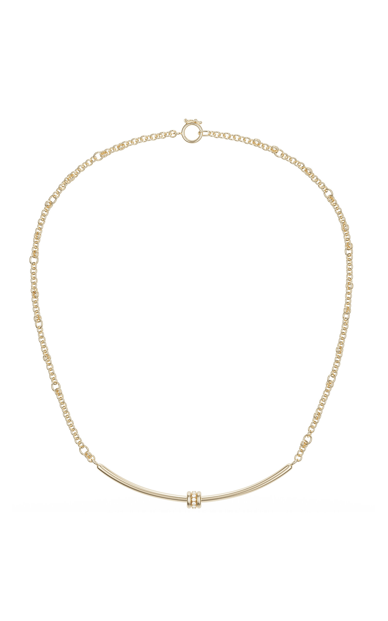 Spinelli Kilcollin - Gravity 18K Yellow Gold Diamond Necklace - Gold - OS - Moda Operandi - Gifts For Her