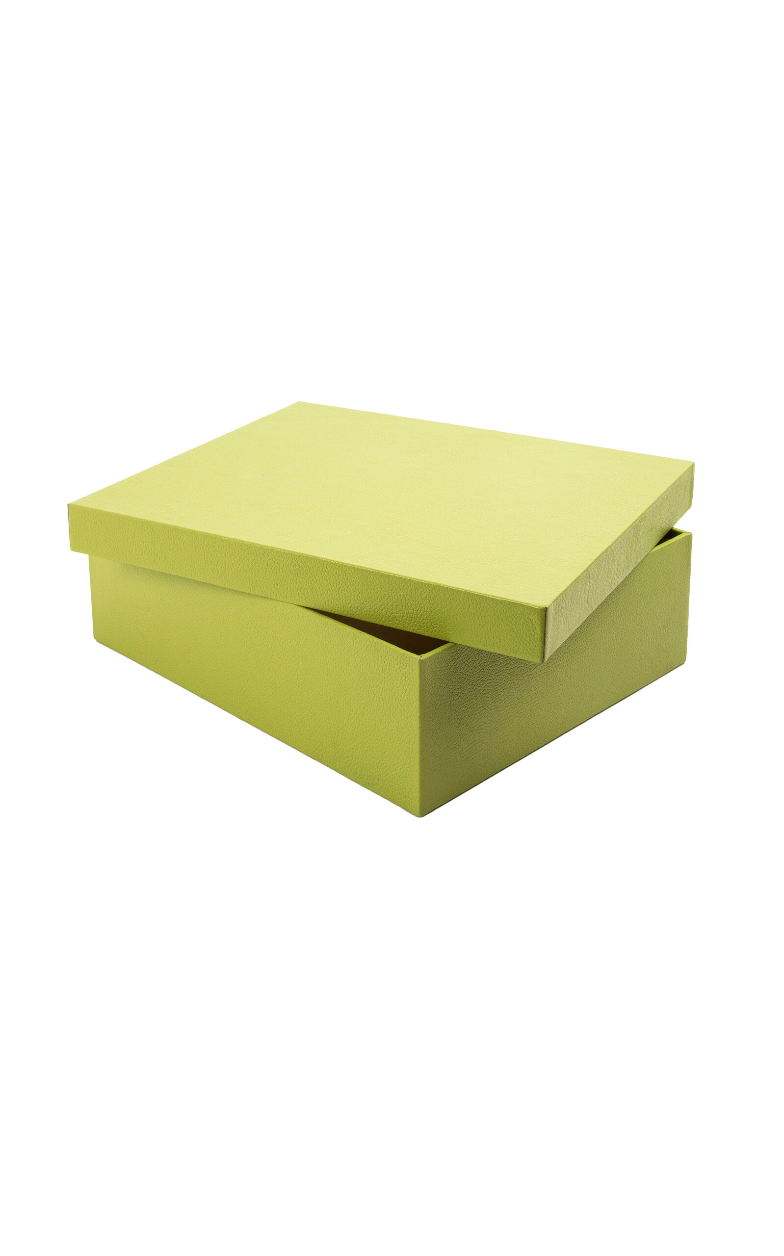 MHSTUDIOS Personalized Angra Box In Graviola Green Leather - Green