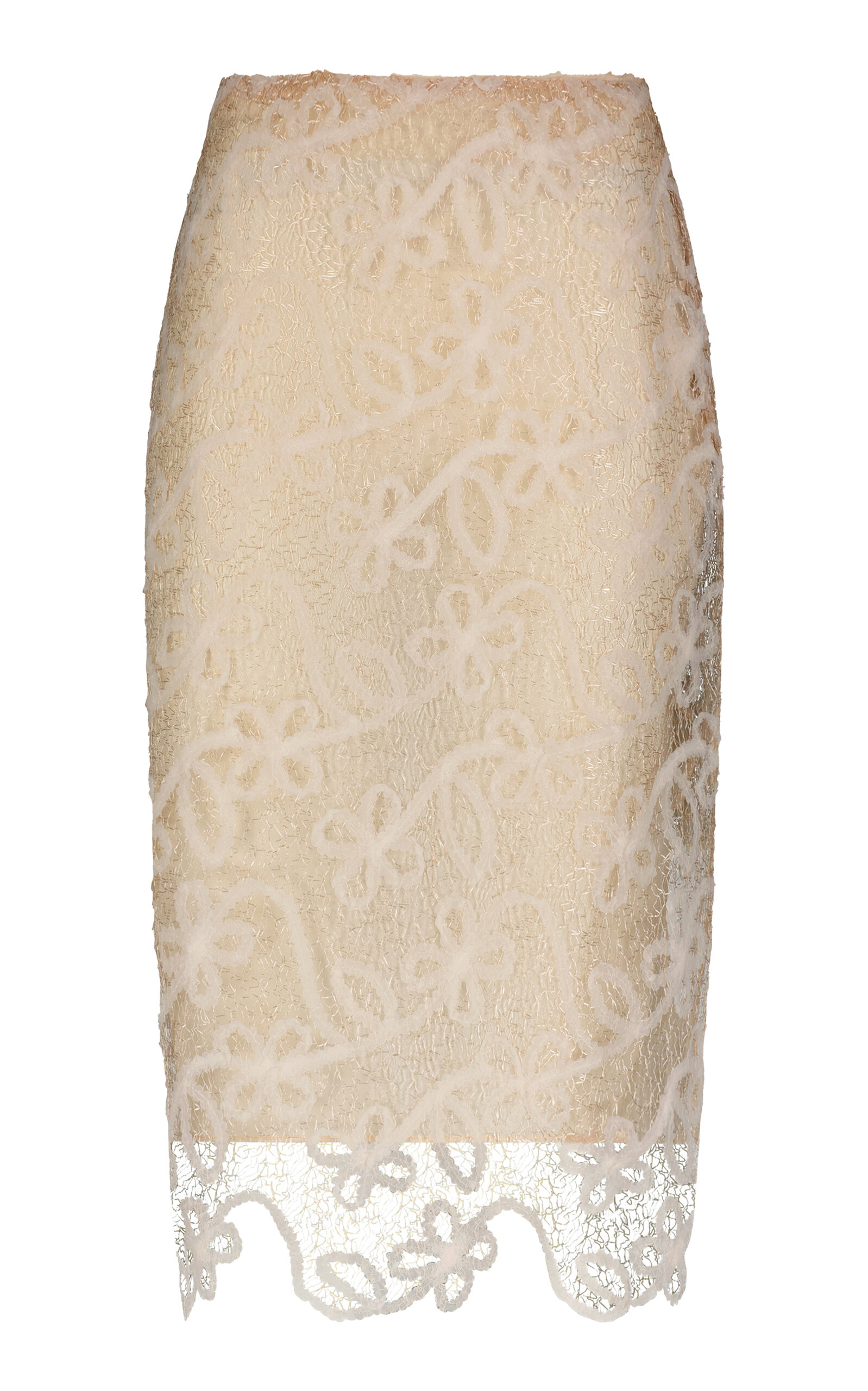 Marina Moscone Lace Tubino Skirt