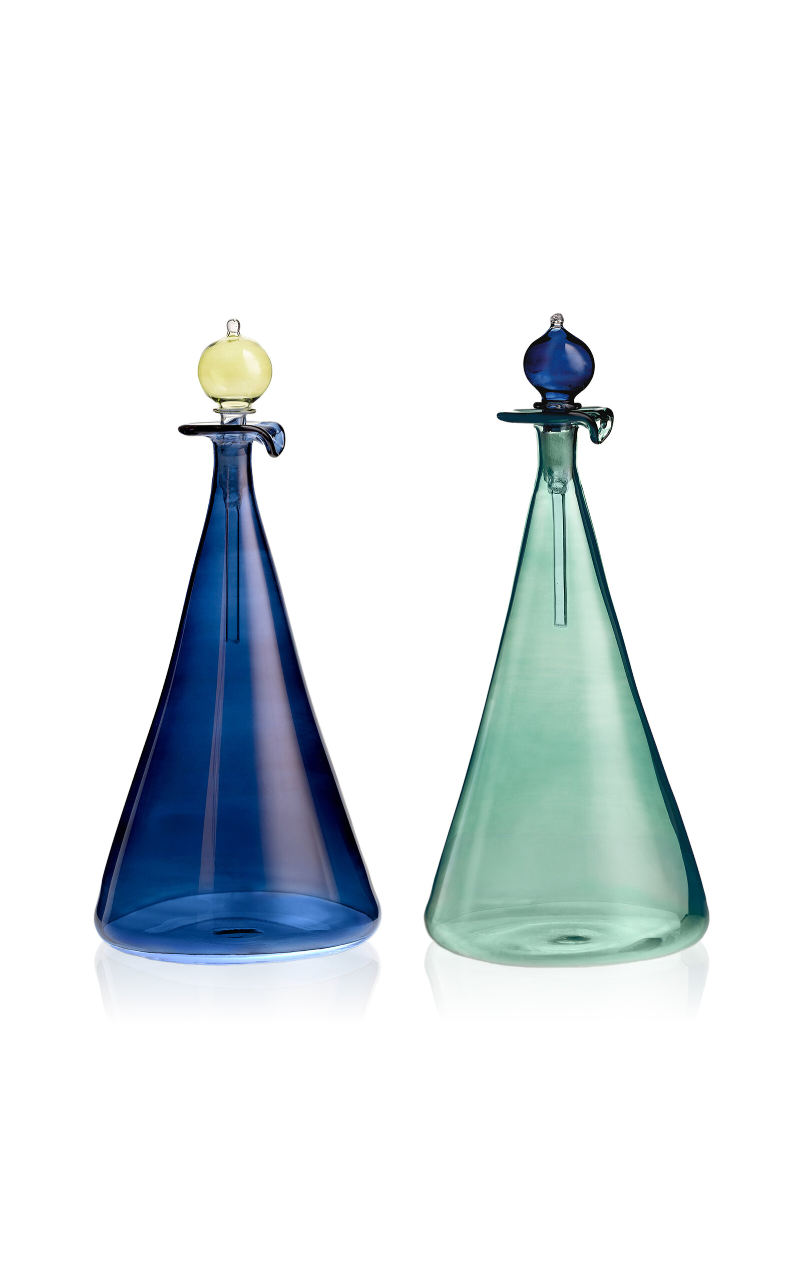 Anūt Cairo Couple Vinegar & Oil Flasks; Set Of 2 In Multi