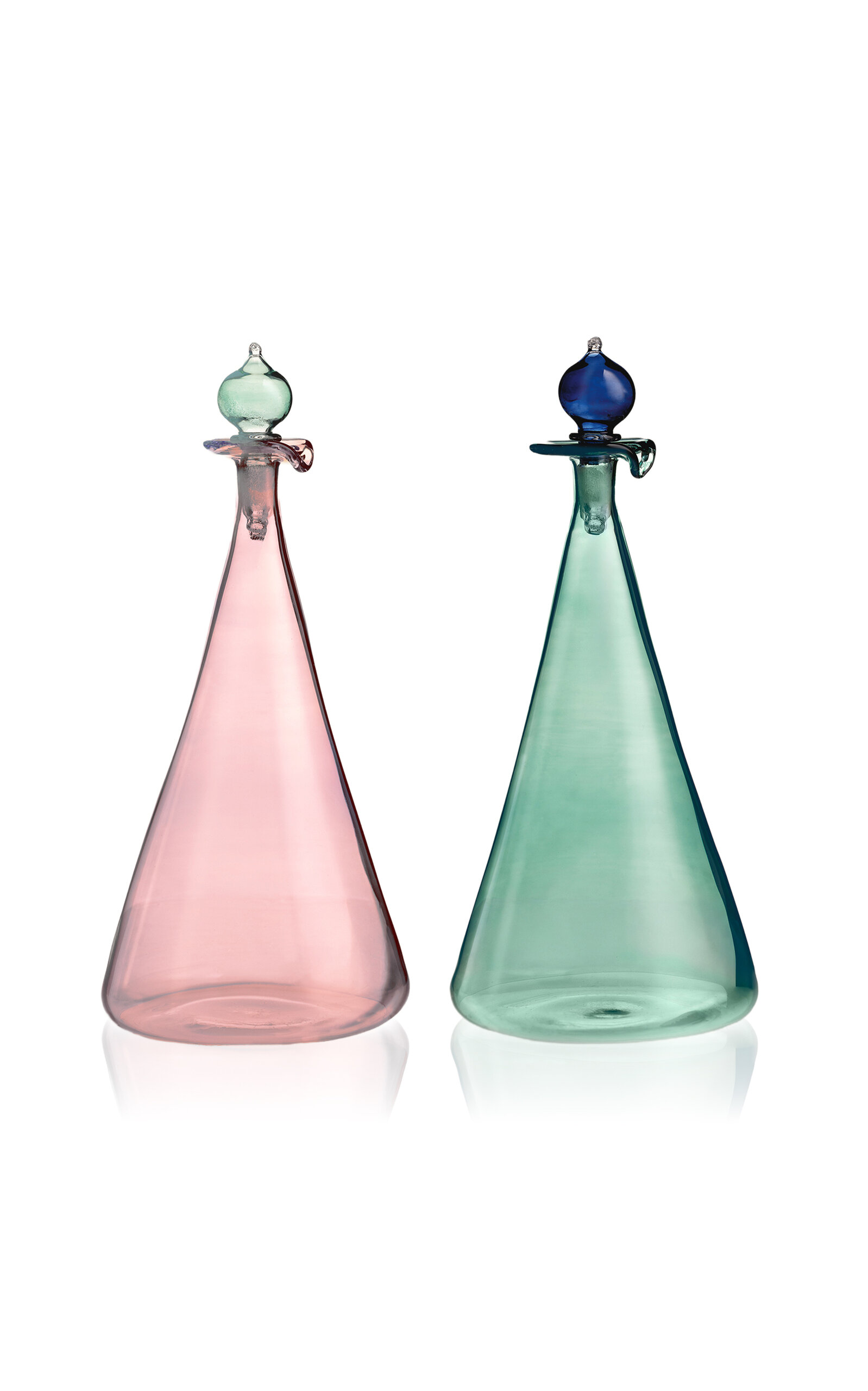 Anūt Cairo Couple Vinegar & Oil Flasks; Set Of 2 In Multi