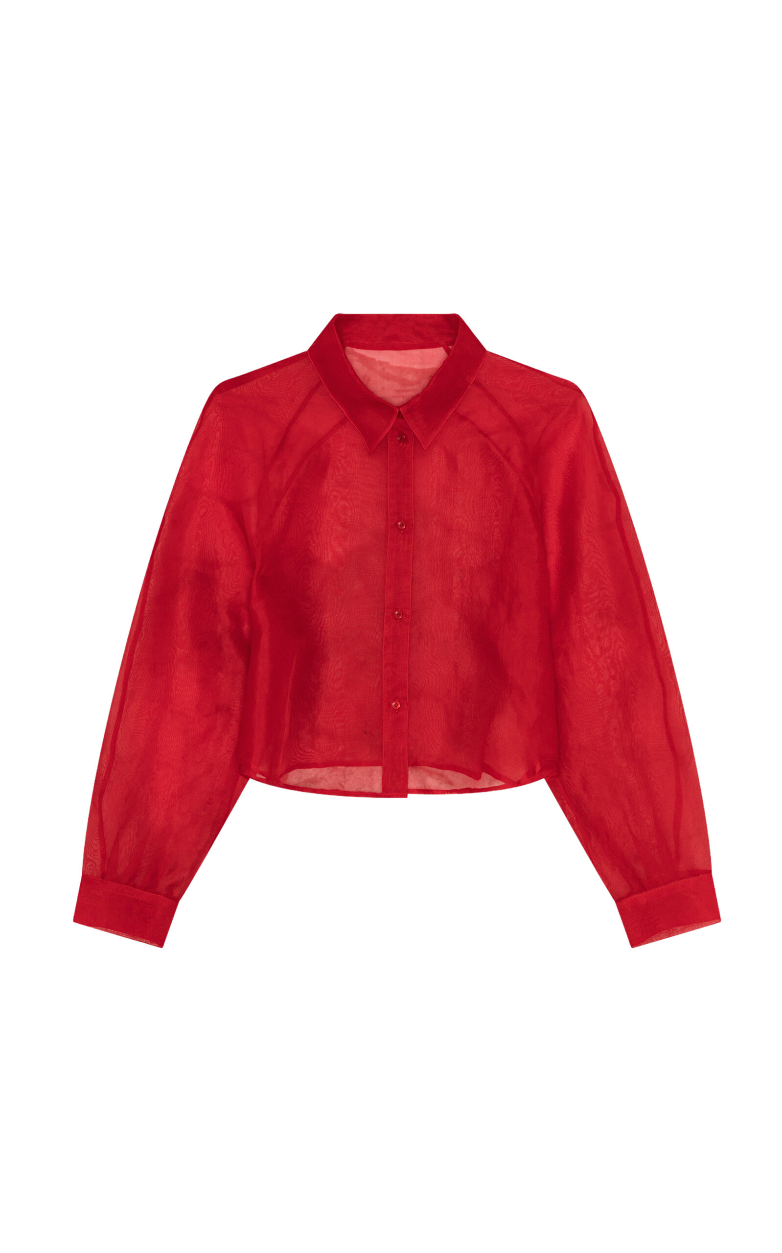 Herskind Elsie Sheer Silk Blouse - Red