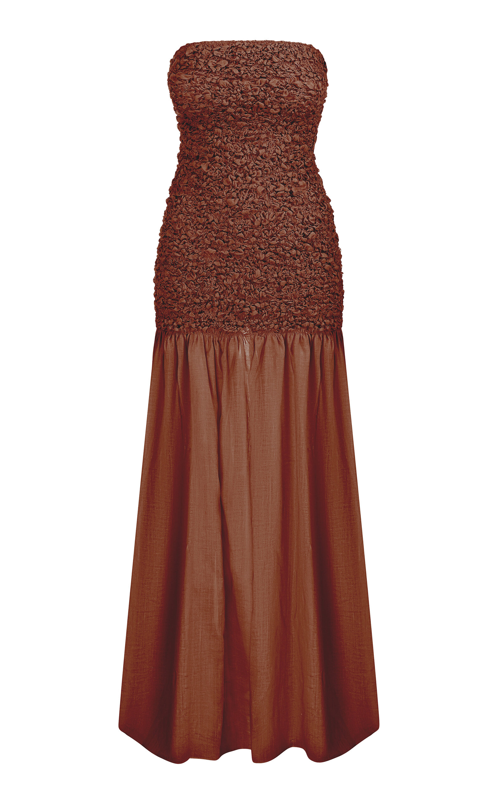 Tg Botanical Raquel Dropped Waist Dress In Red