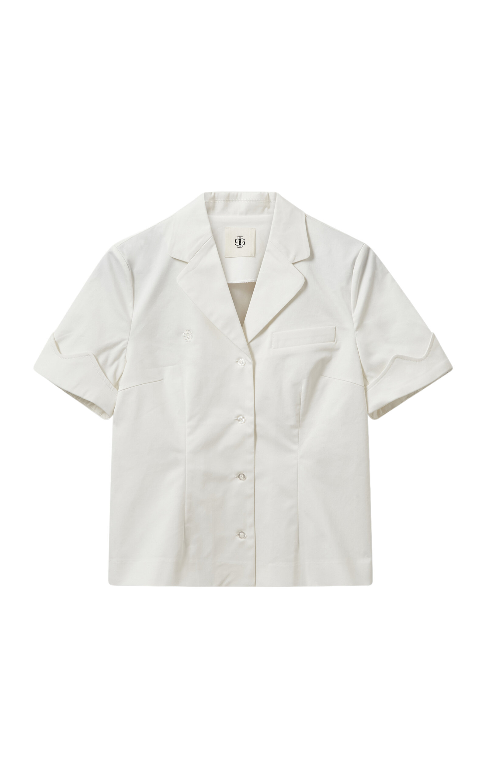 The Garment Avelino Cotton-blend Collared Shirt In White