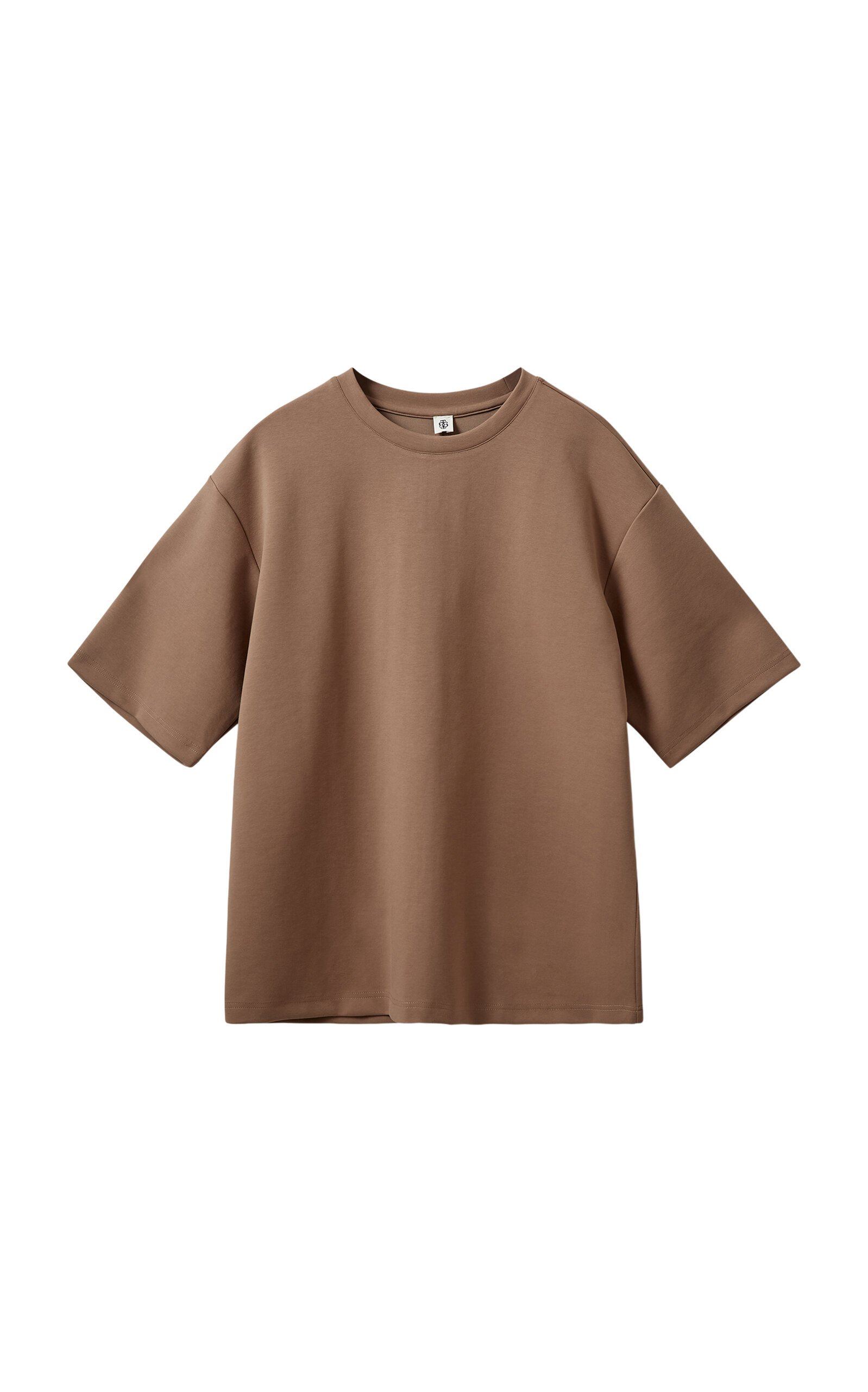 The Garment Oversized Cotton-blend Bow Tee In Brown