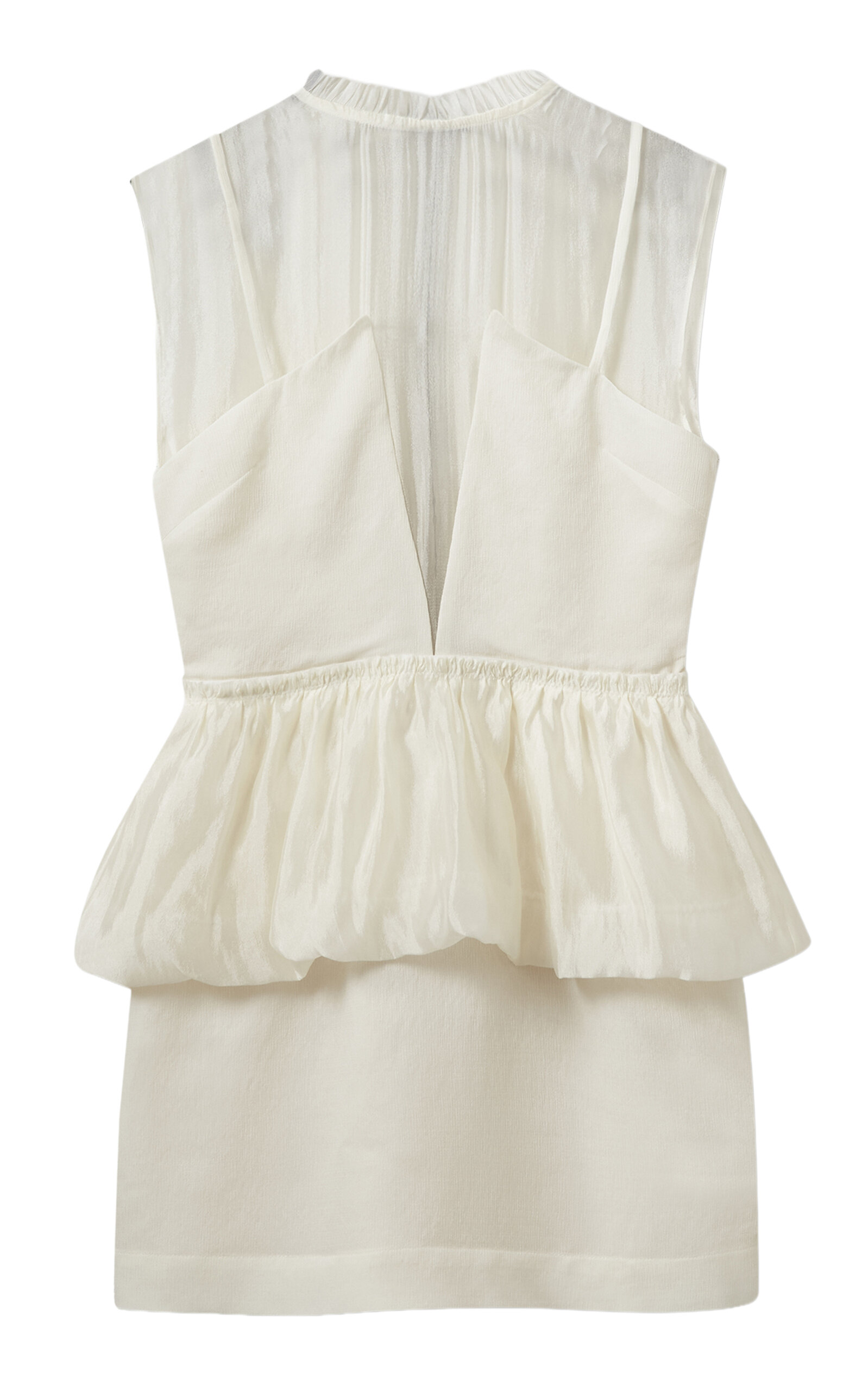 The Garment Daphne Silk-wool Mini Dress In White