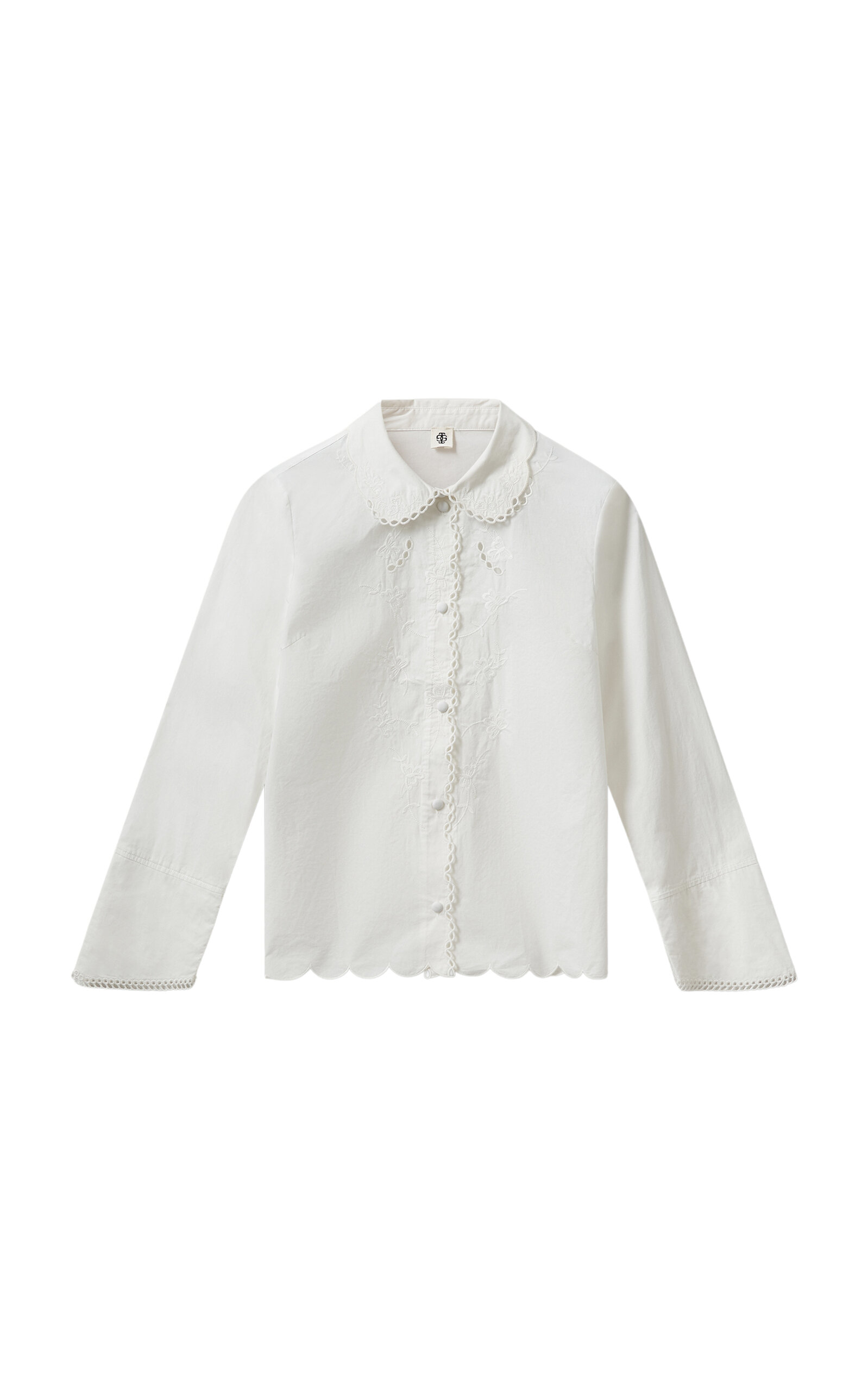 The Garment Kirsten Cotton Collared Shirt In Gray