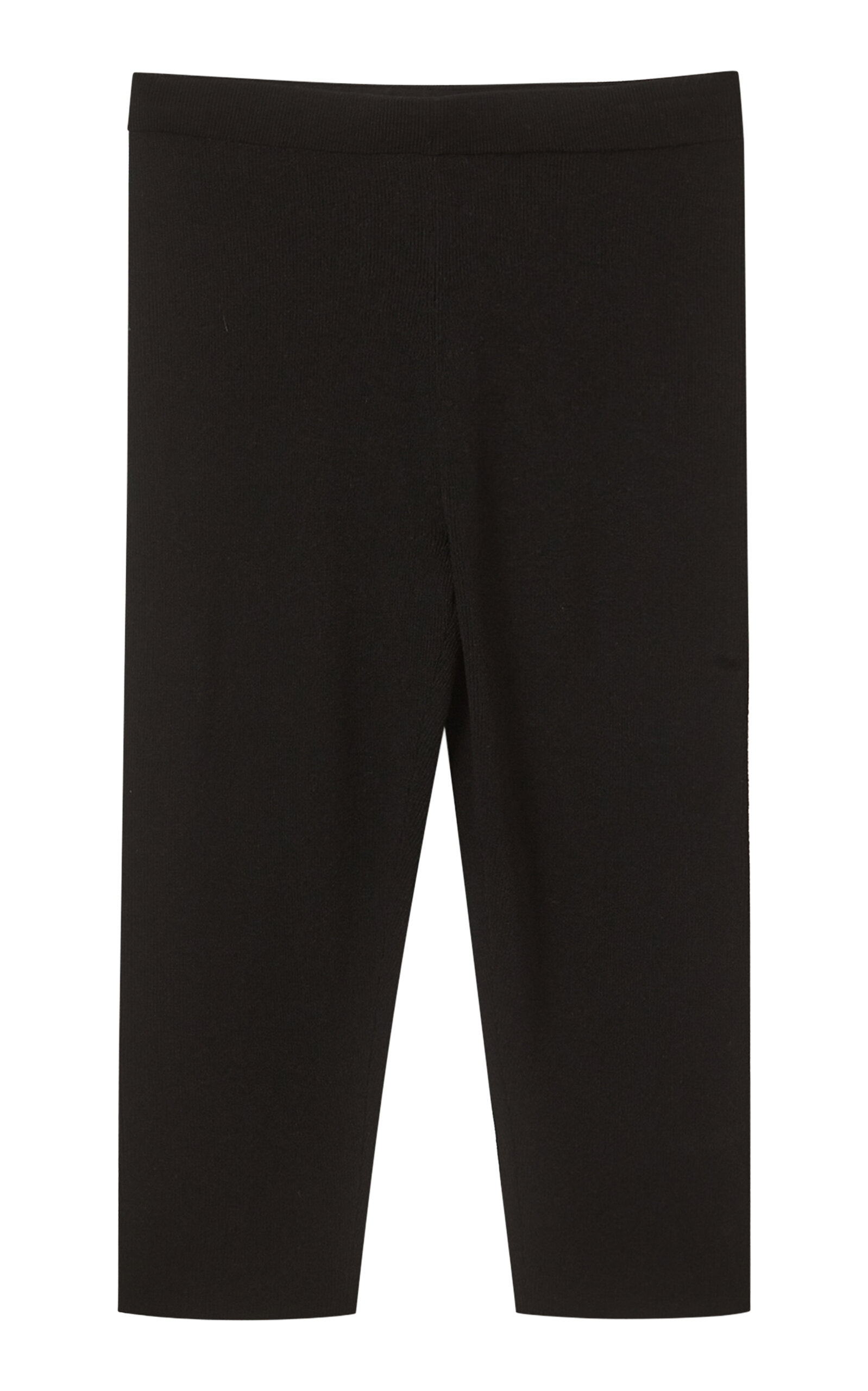 The Garment Madison Ribbed Knit Capris In Black