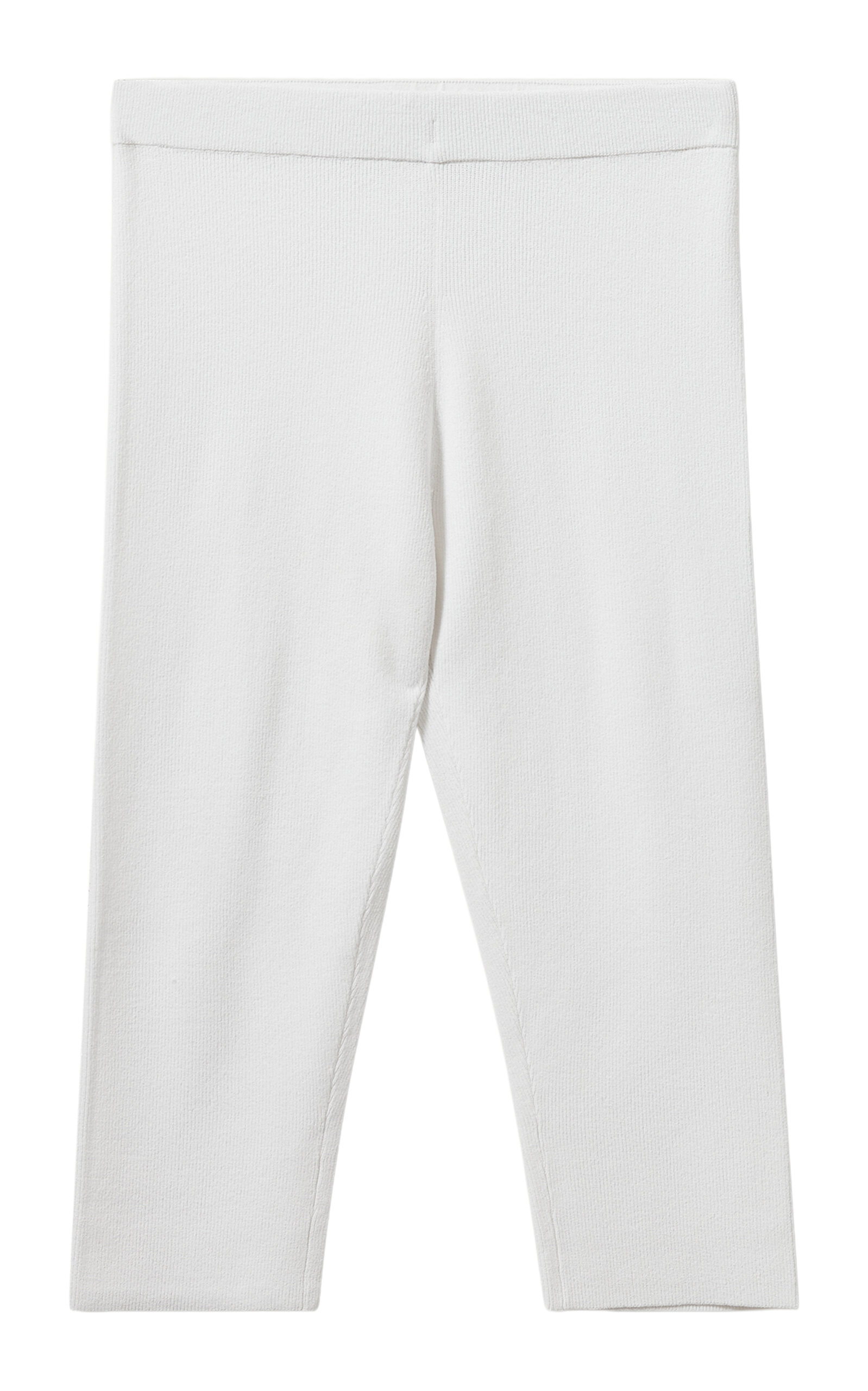 The Garment Madison Ribbed Knit Capris In White