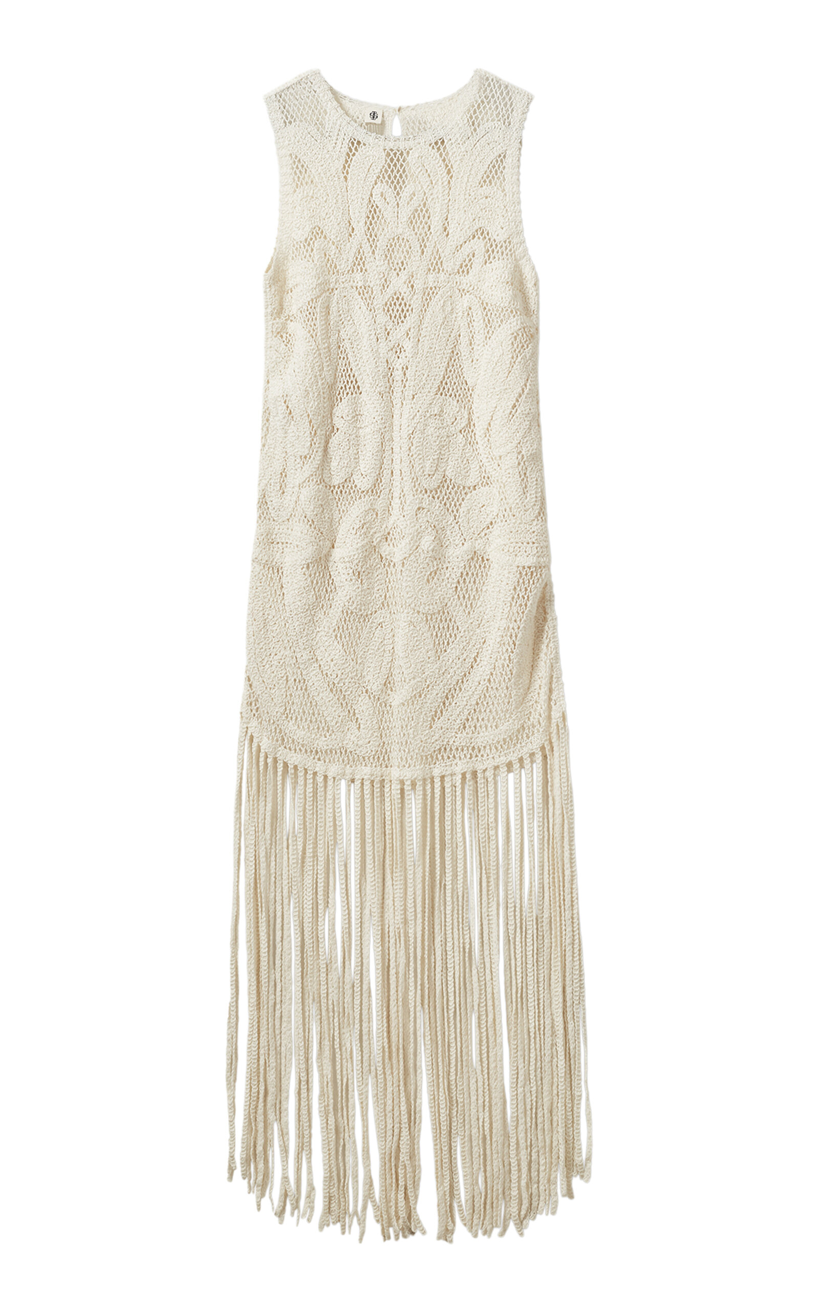 The Garment Kim Embroidered Cotton-blend Midi Dress In White