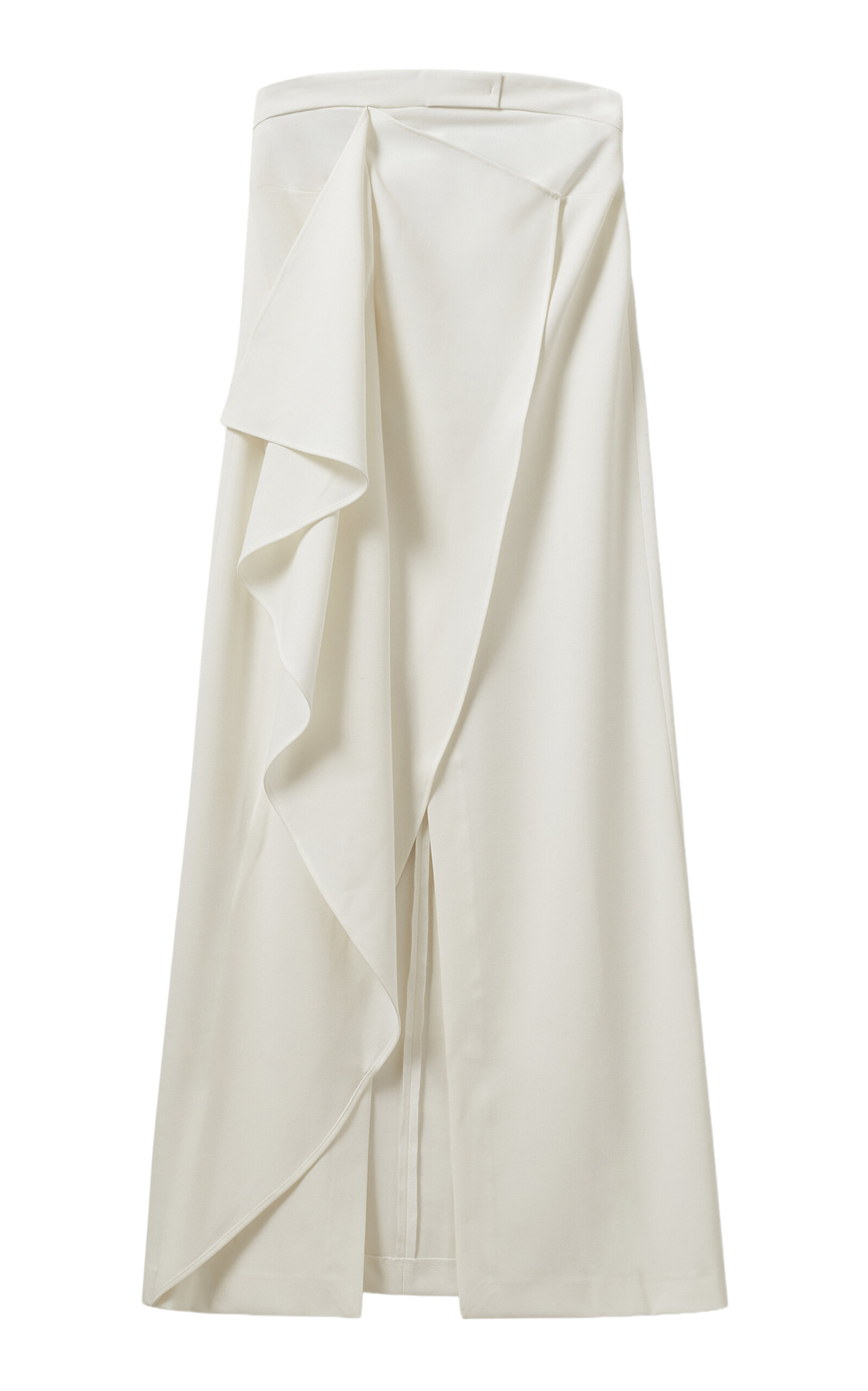 The Garment Pisano Draped Crepe Midi Dress In White