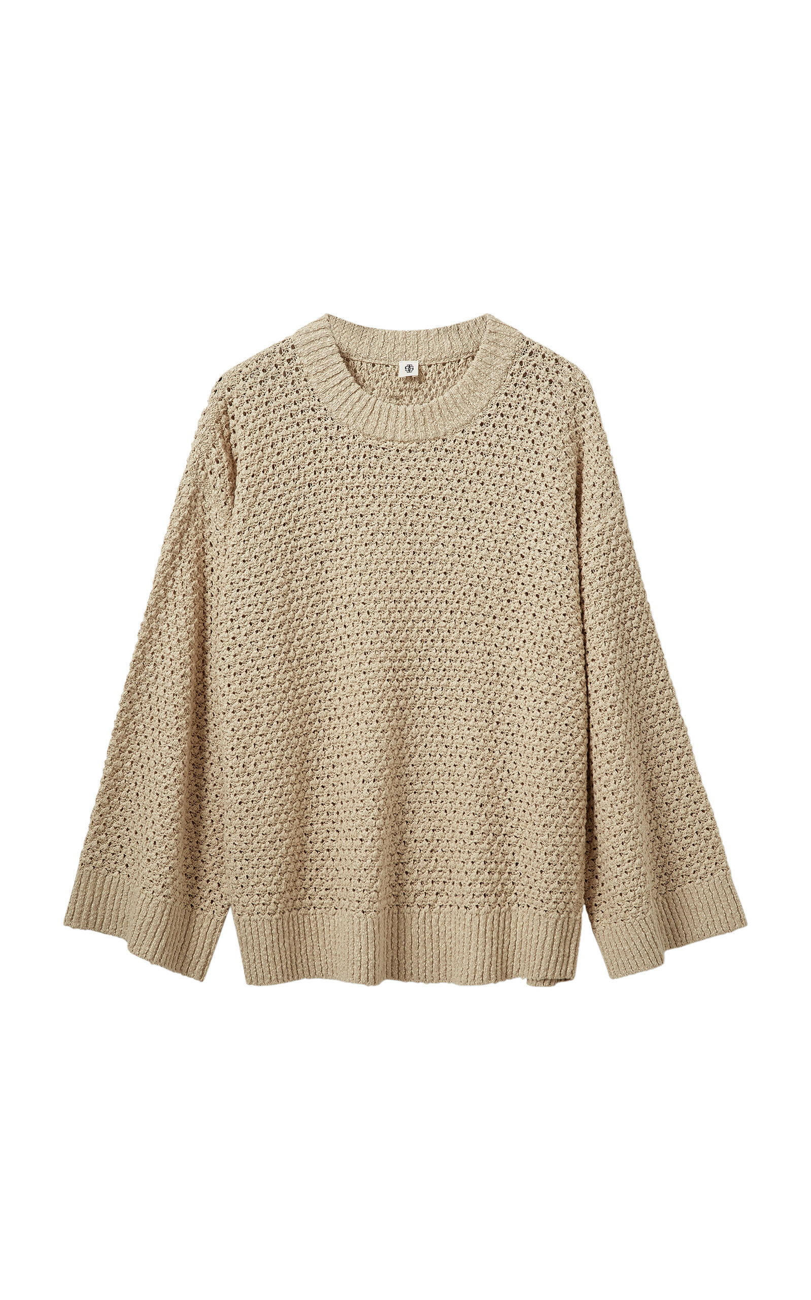 The Garment April Cotton Slub Yarn Sweater In Green