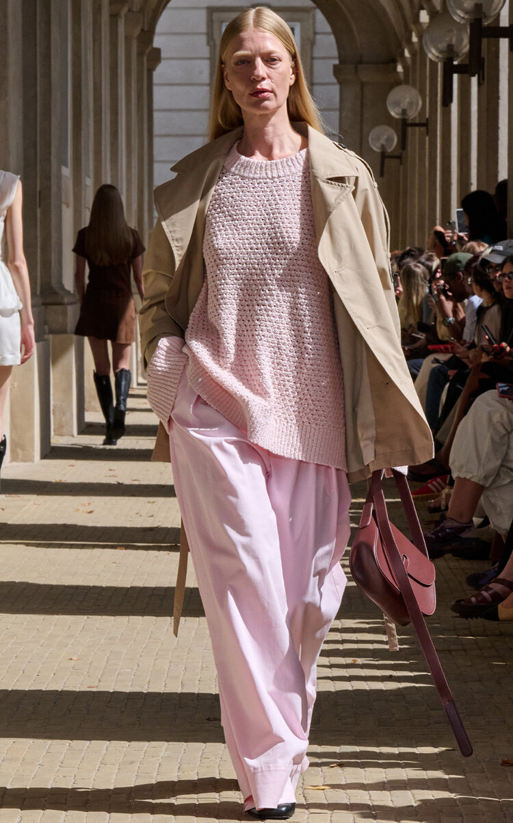 The Garment Romano Cotton-blend Cropped Trench Coat In Brown
