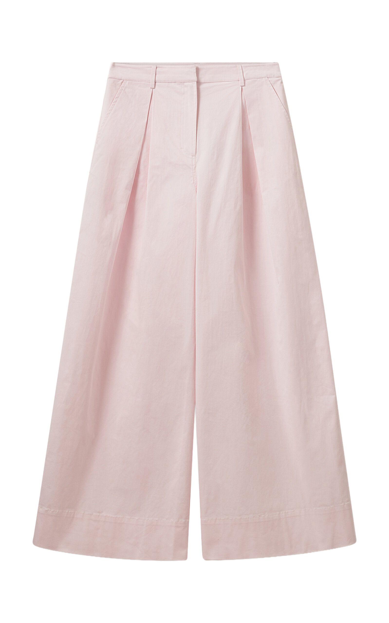 The Garment Avelino Cotton-blend Pleated Pants In Pink