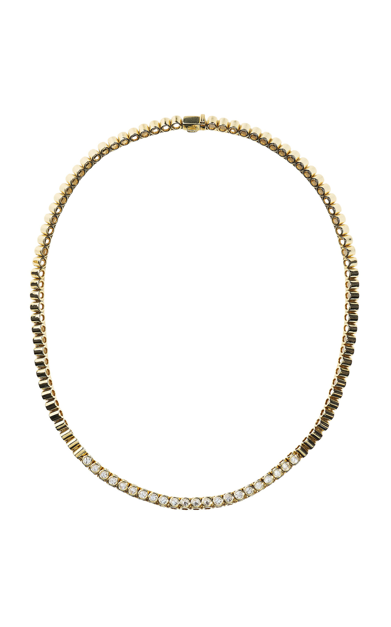 Type Jewelry 14k Yellow Gold Tubbo Diamond Tennis Necklace - Gold - OS - Only At Moda Operandi