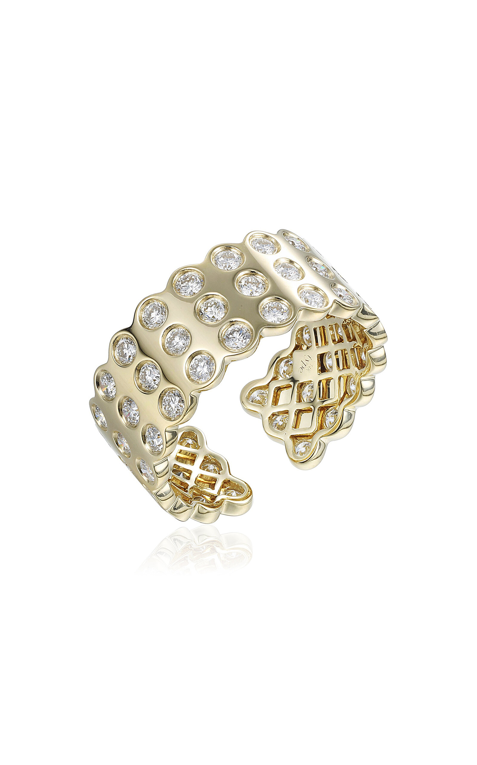 Type Jewelry 14k Yellow Gold LEGGO 2.0 Large Diamond Ring - Gold - Only At Moda Operandi