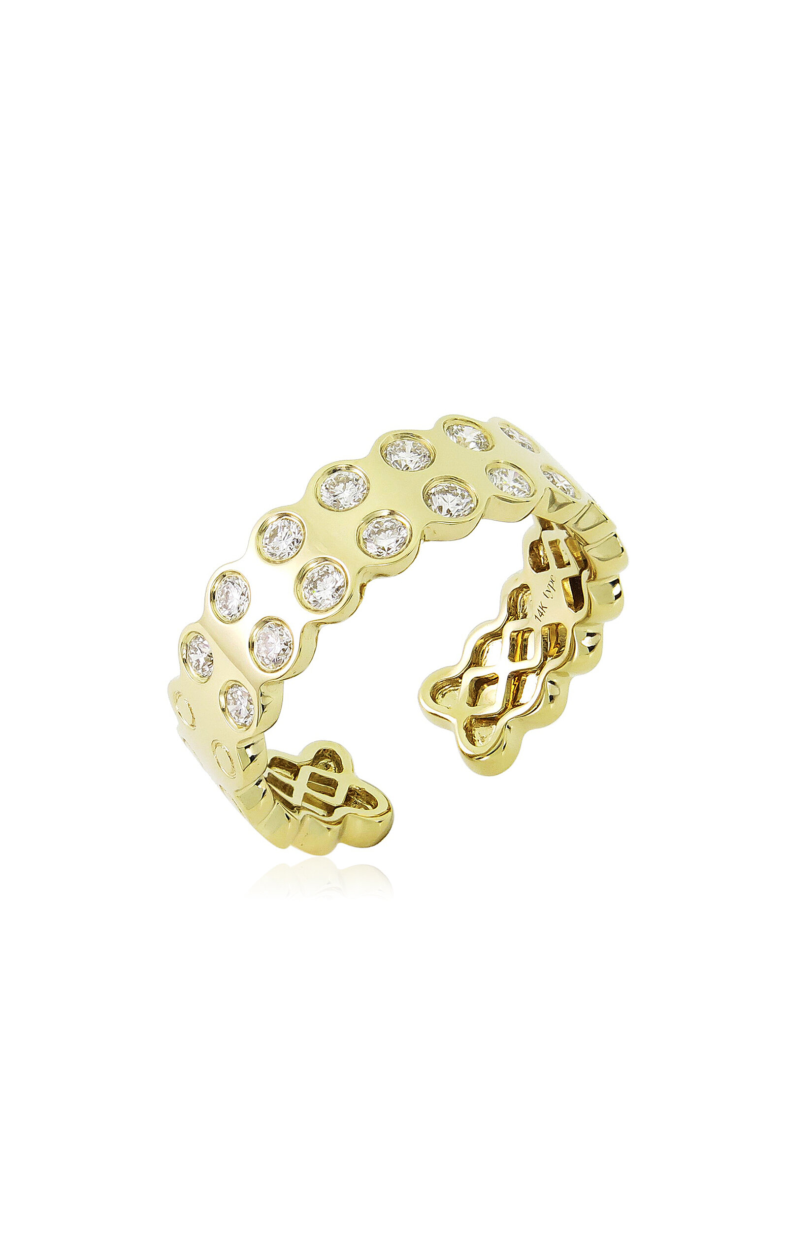 Type Jewelry 14k Yellow Gold LEGGO 2.0 Small Diamond Ring - Gold - Only At Moda Operandi
