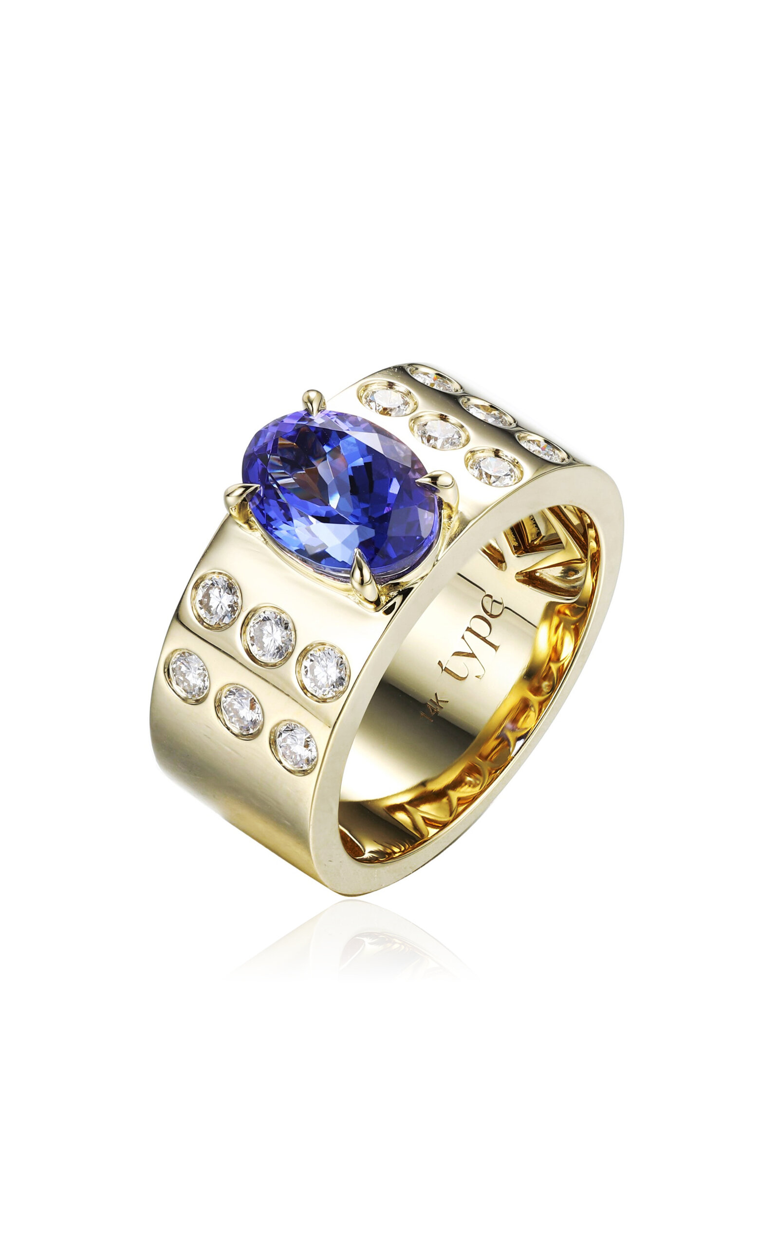 Type Jewelry 14k Yellow Gold LEGGO Tanzanite Ring - Gold - US 8.5 - Only At Moda Operandi