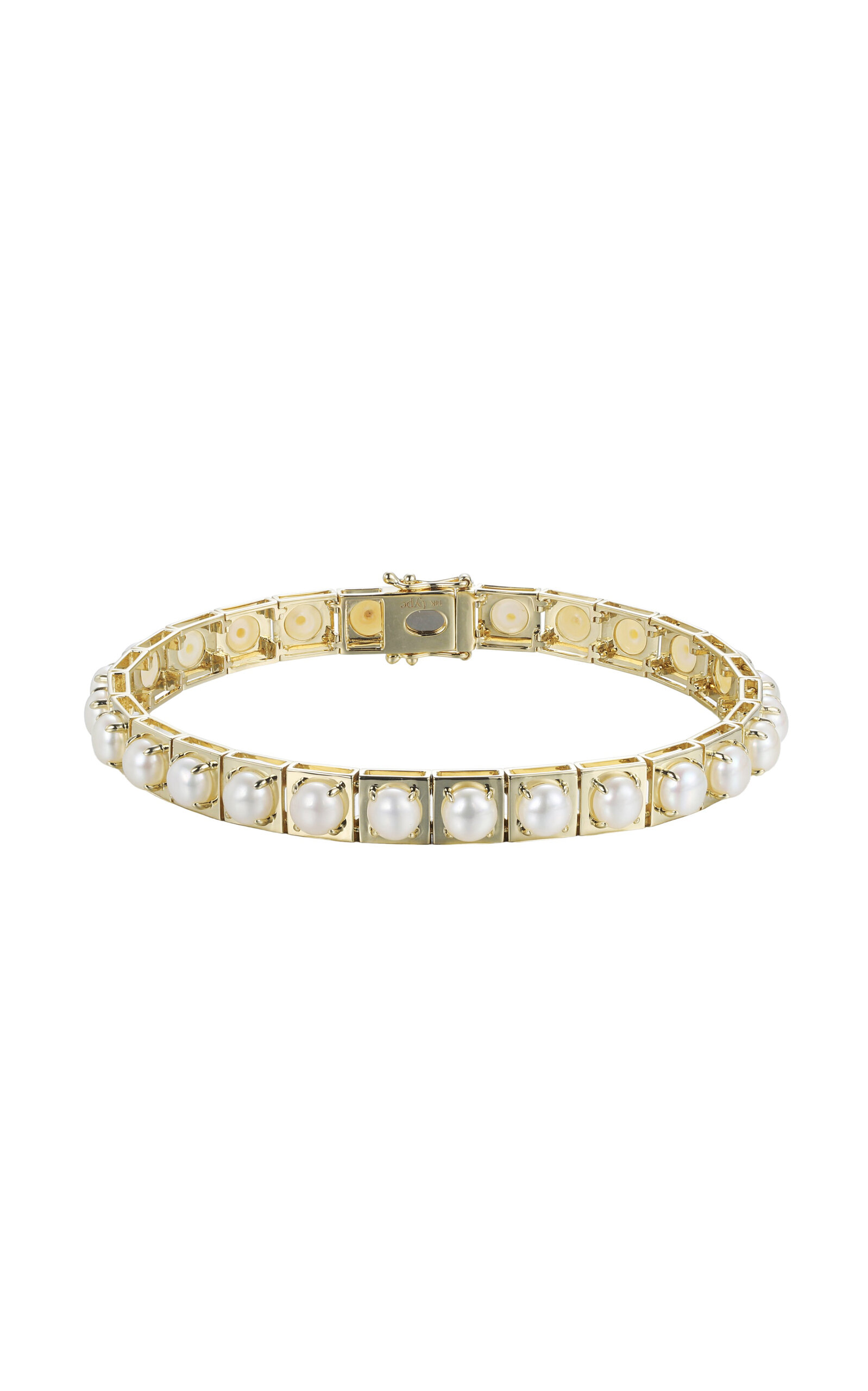 Type Jewelry 14k Yellow Gold LEGGO Pearl Bracelet - Gold - OS - Only At Moda Operandi