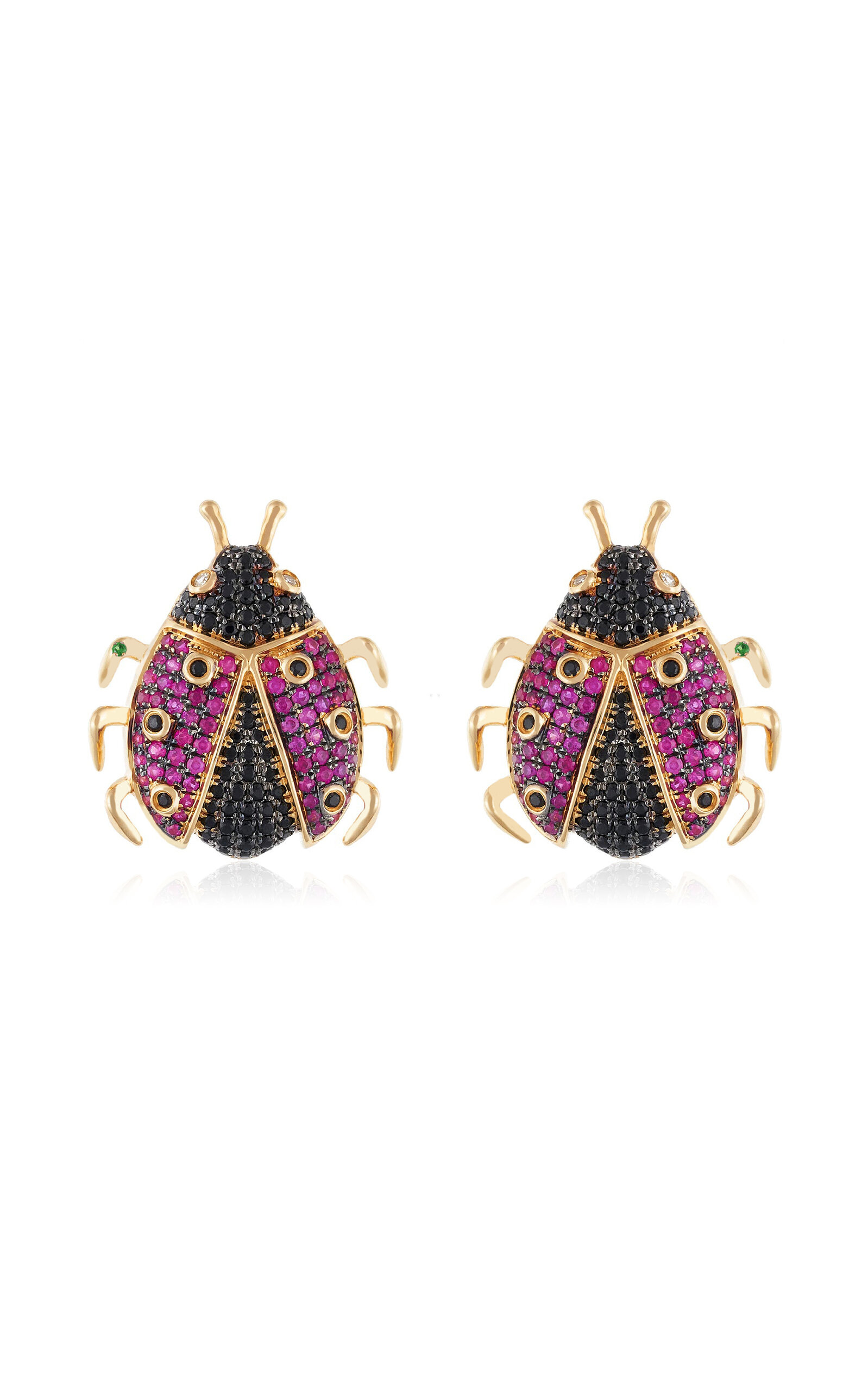 Nelly Rojas 18k Yellow Gold Gran Mariquita Earrings In Gold