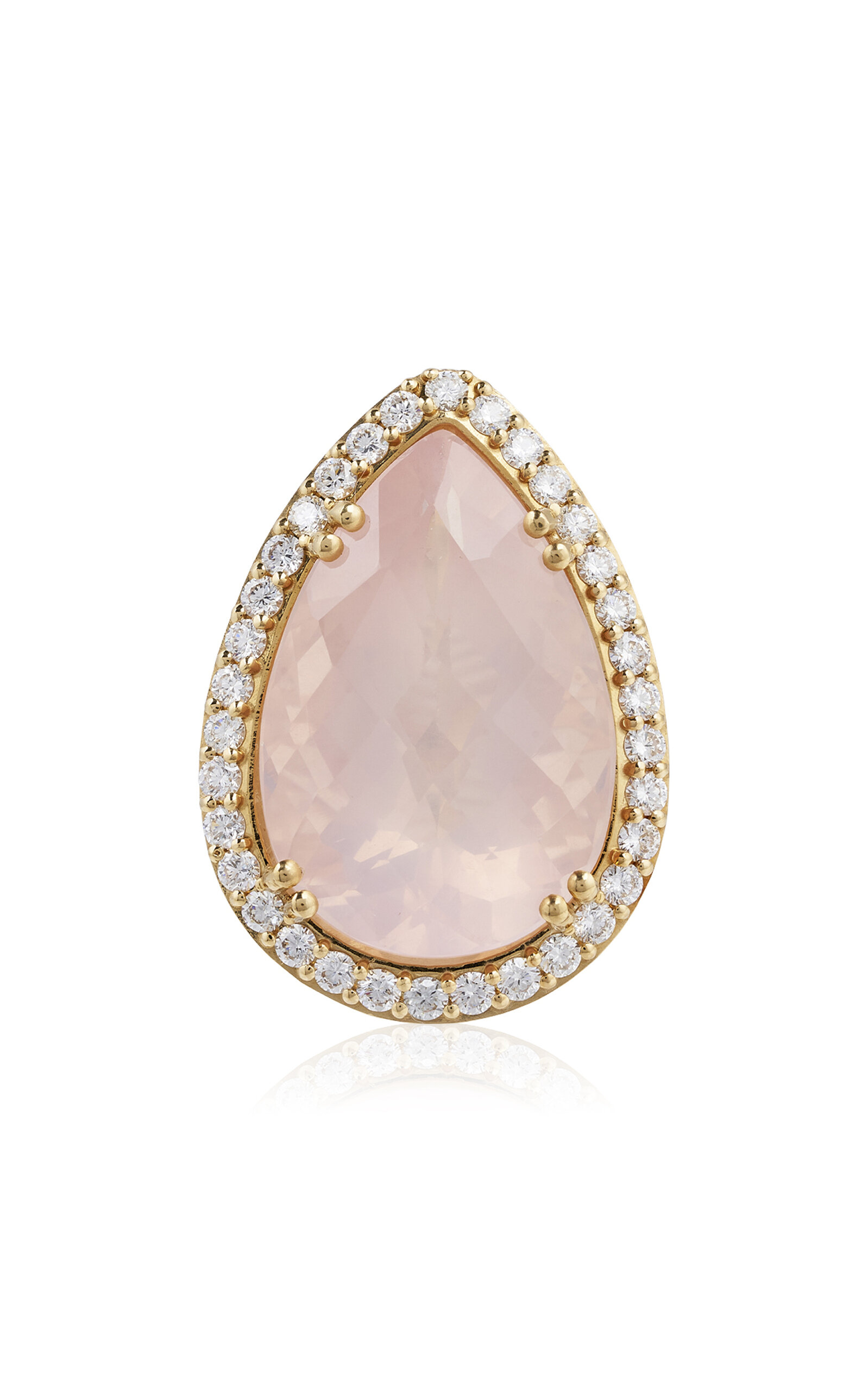 Nelly Rojas 18K Yellow gold Antares Rose Quartz Ring - Gold - Only At Moda Operandi