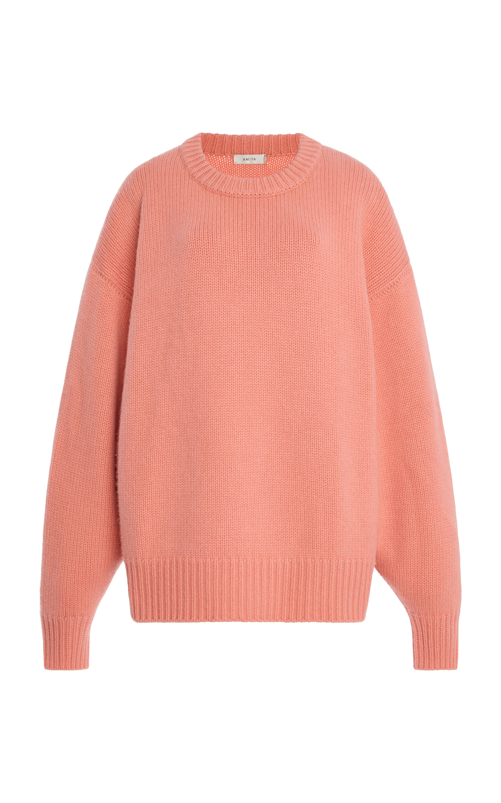 Amiya Ursa Relaxed Cashmere Sweater In Pink