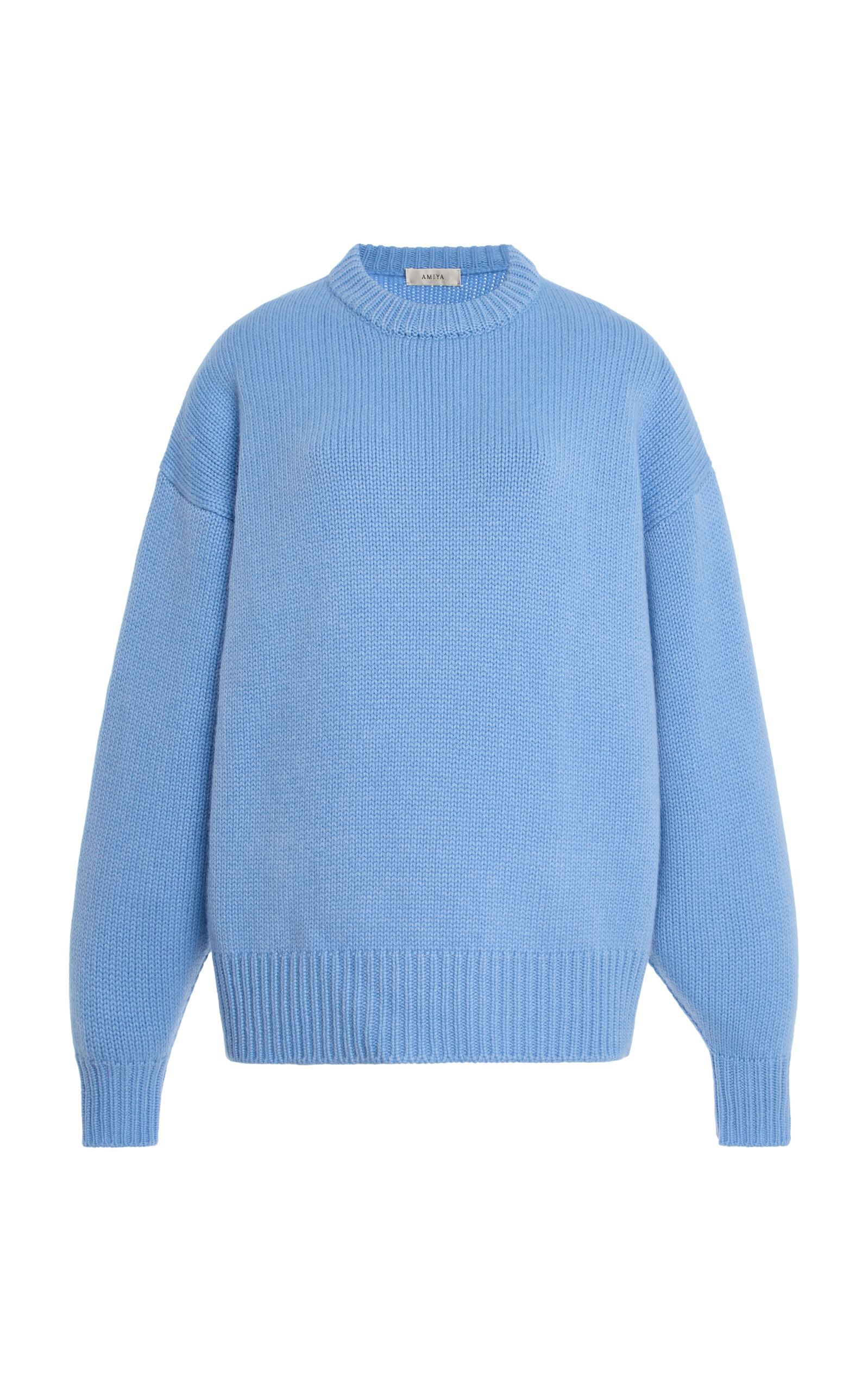 Amiya Ursa Relaxed Cashmere Sweater In Blue