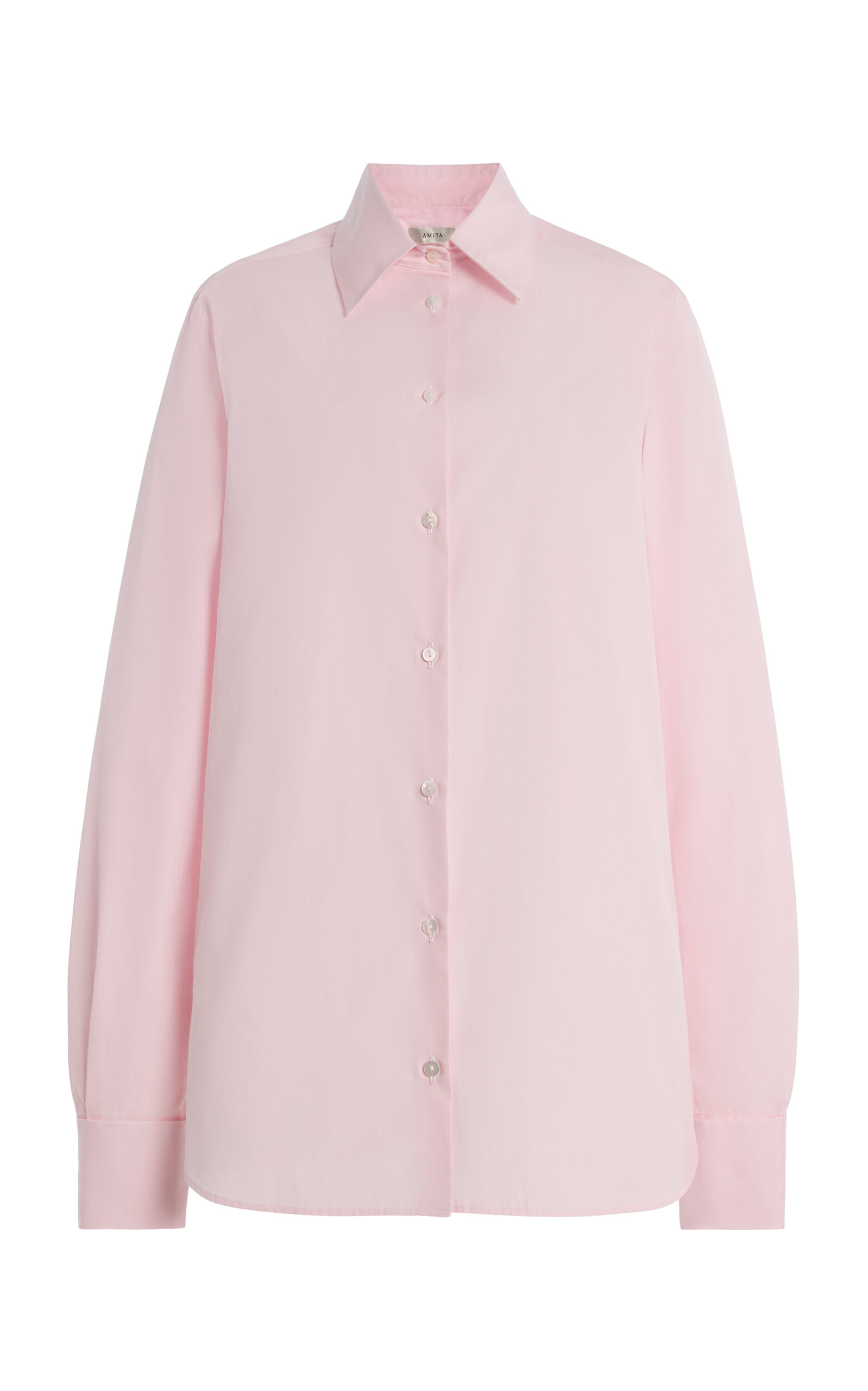 Amiya Britannia Button-down Cotton Shirt In Pink