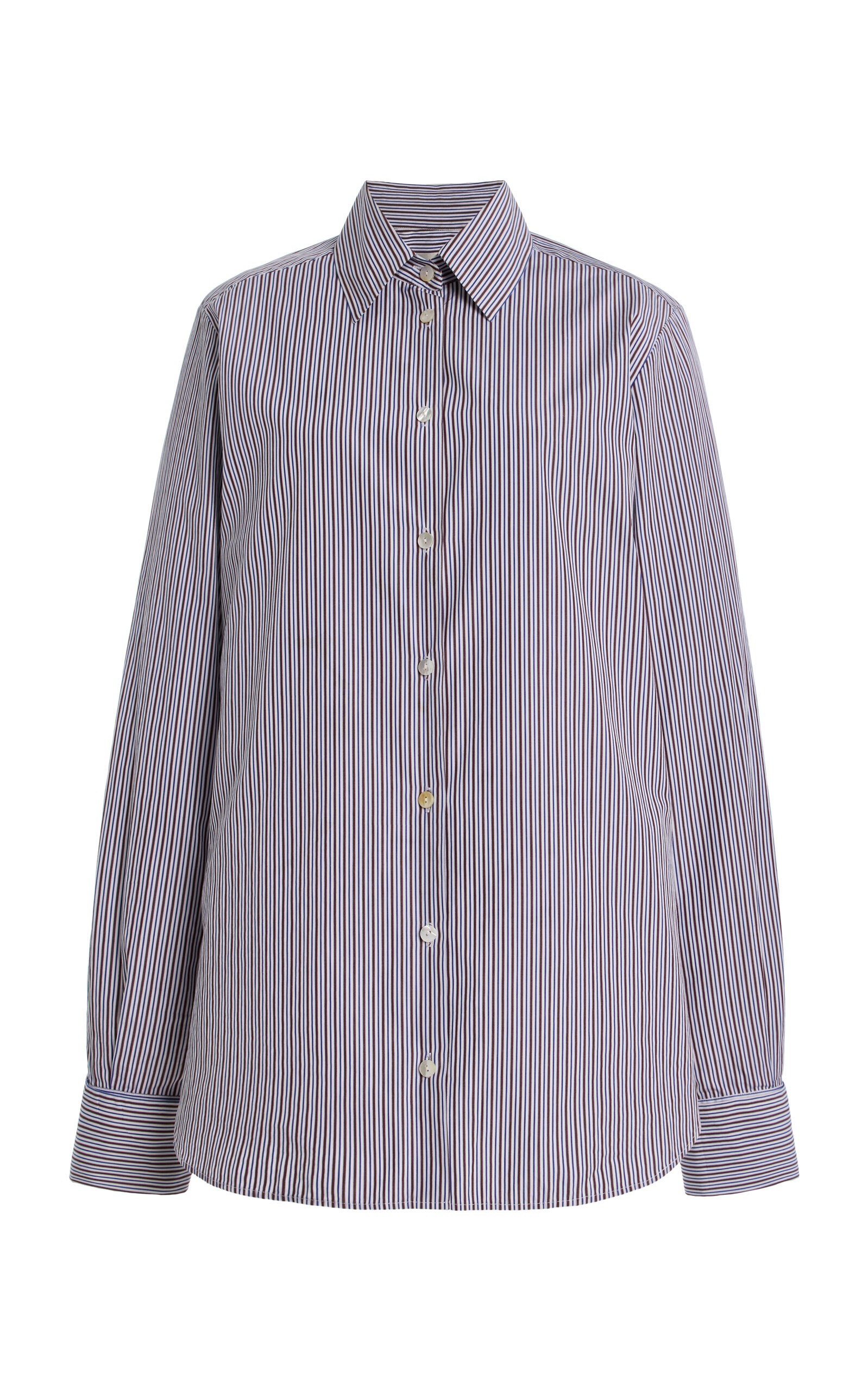Amiya Britannia Button-down Cotton Shirt In Multi