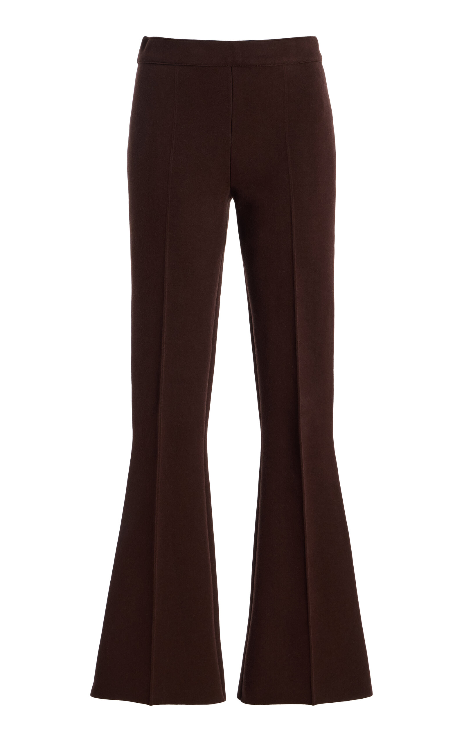Amiya Legacy Kick Flare Cotton-blend Pants In Brown