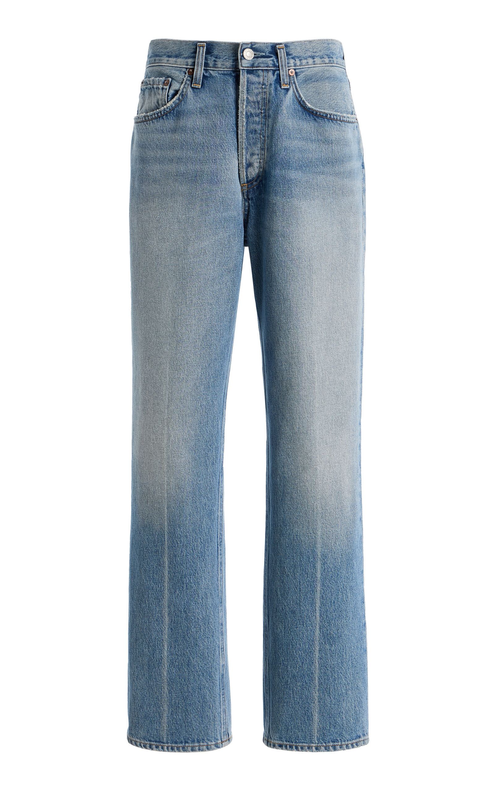Agolde Lana Rigid Mid-Rise Straight-Leg Jeans