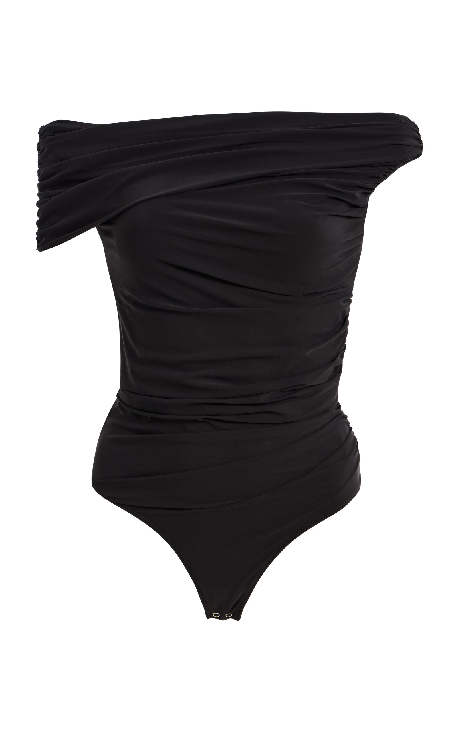 Agolde Sherilyn Off-The-Shoulder Jersey Bodysuit