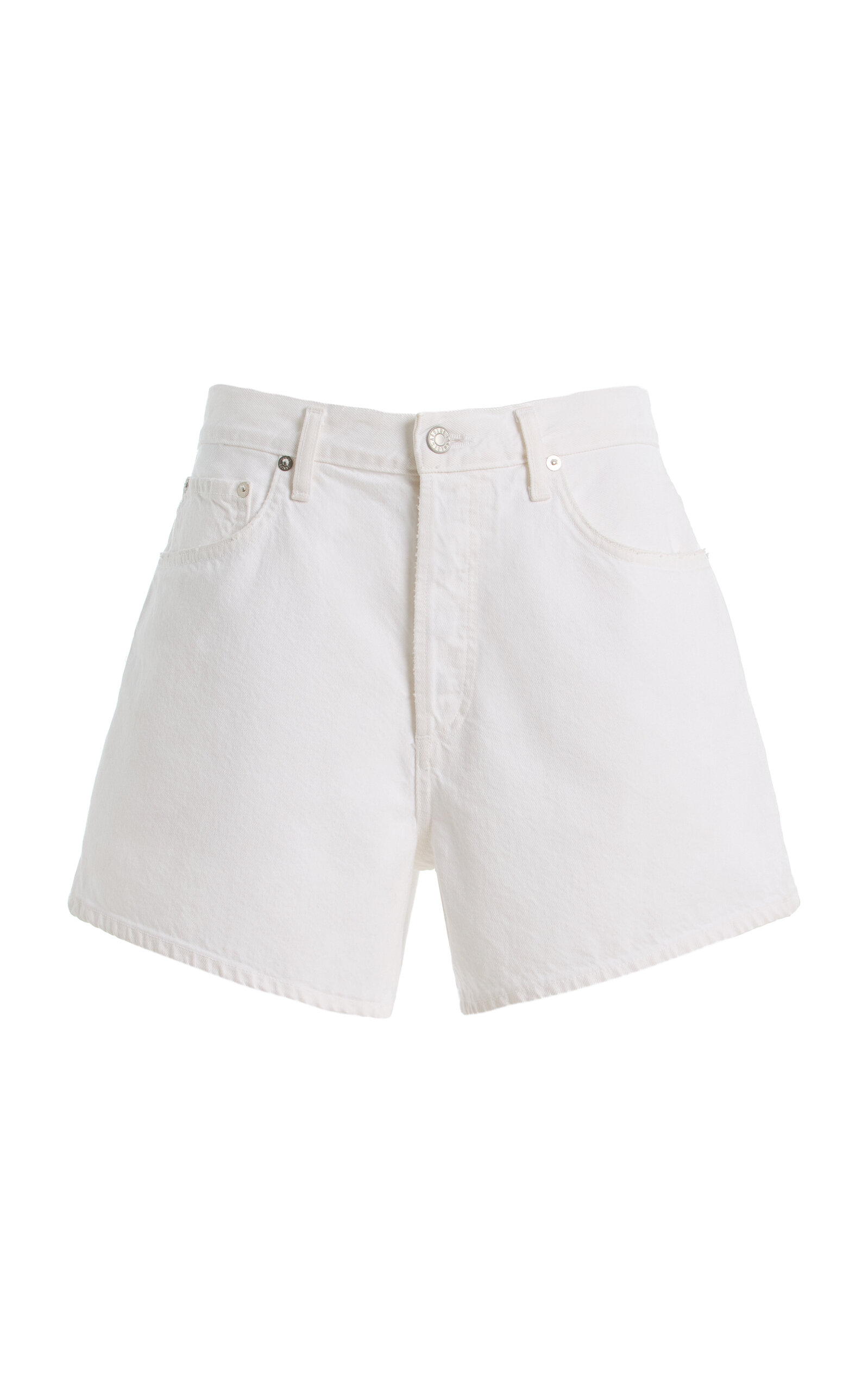 Agolde - Leith Denim Shorts - White - 23 - Moda Operandi