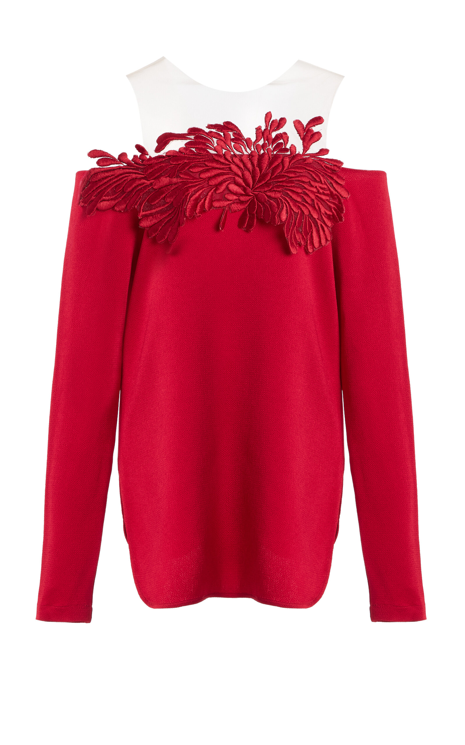 Silvia Tcherassi Belinda Satin Top In Red